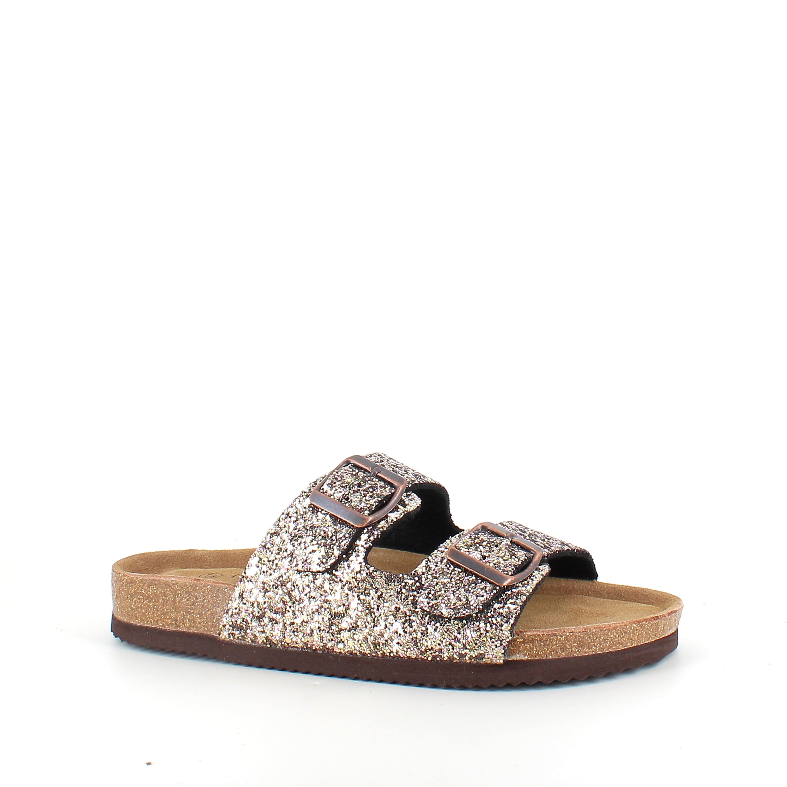 CPH Comfort Bio sandal med spænder i Gold Glitter – komfort & elegant look
