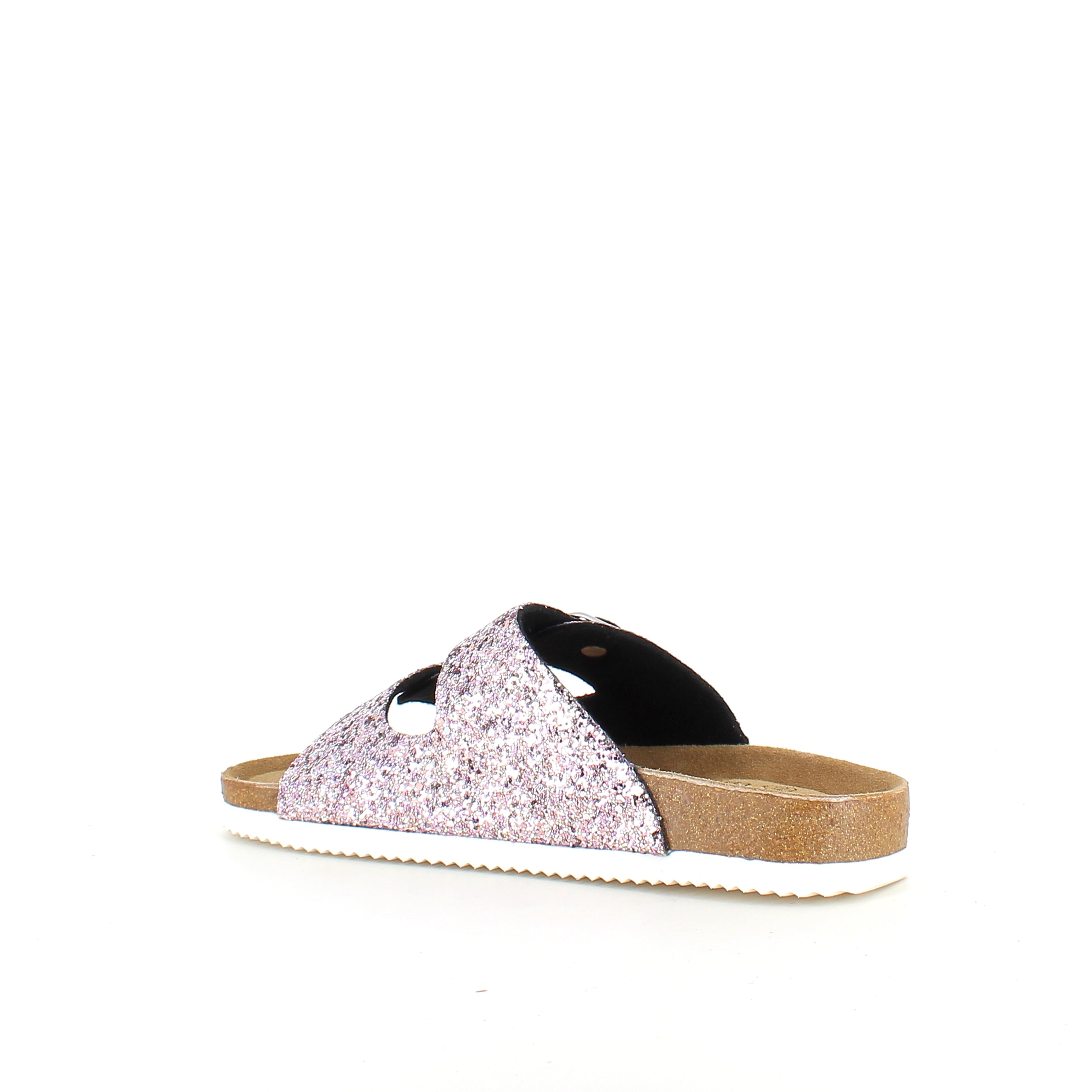 CPH Comfort Bio sandal med spænder i Rose Glitter – blød komfort & feminint udtryk