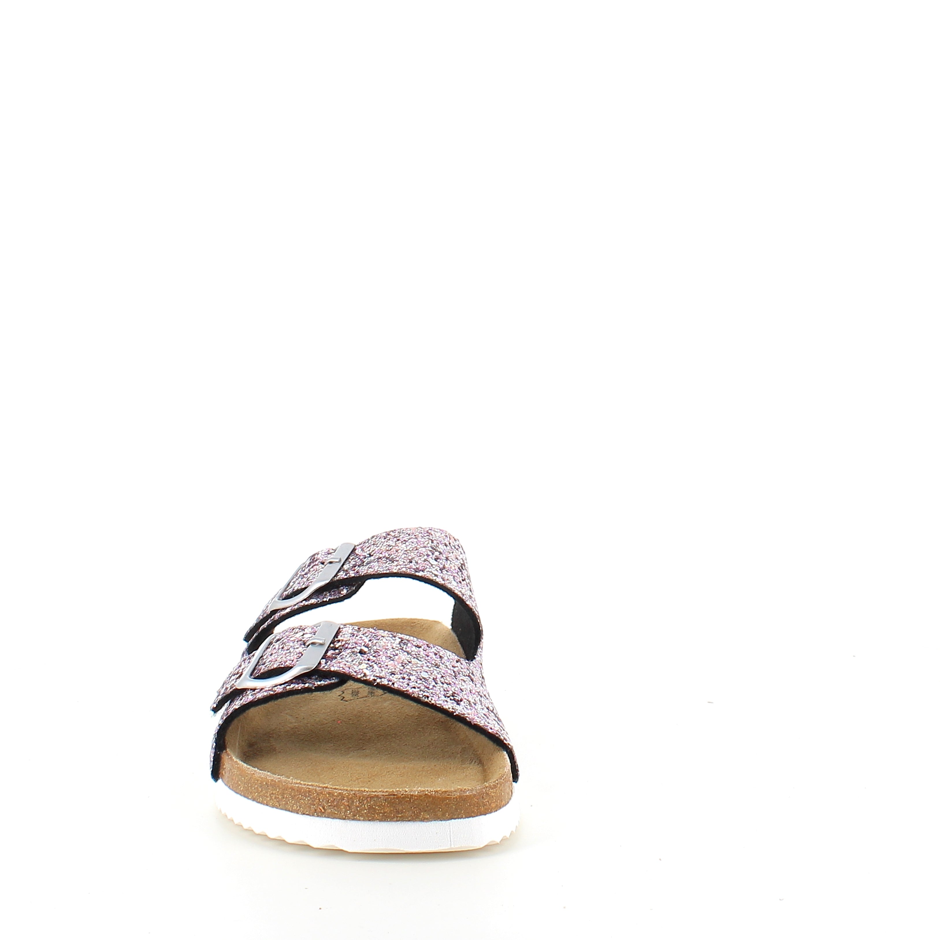 CPH Comfort Bio sandal med spænder i Rose Glitter – blød komfort & feminint udtryk
