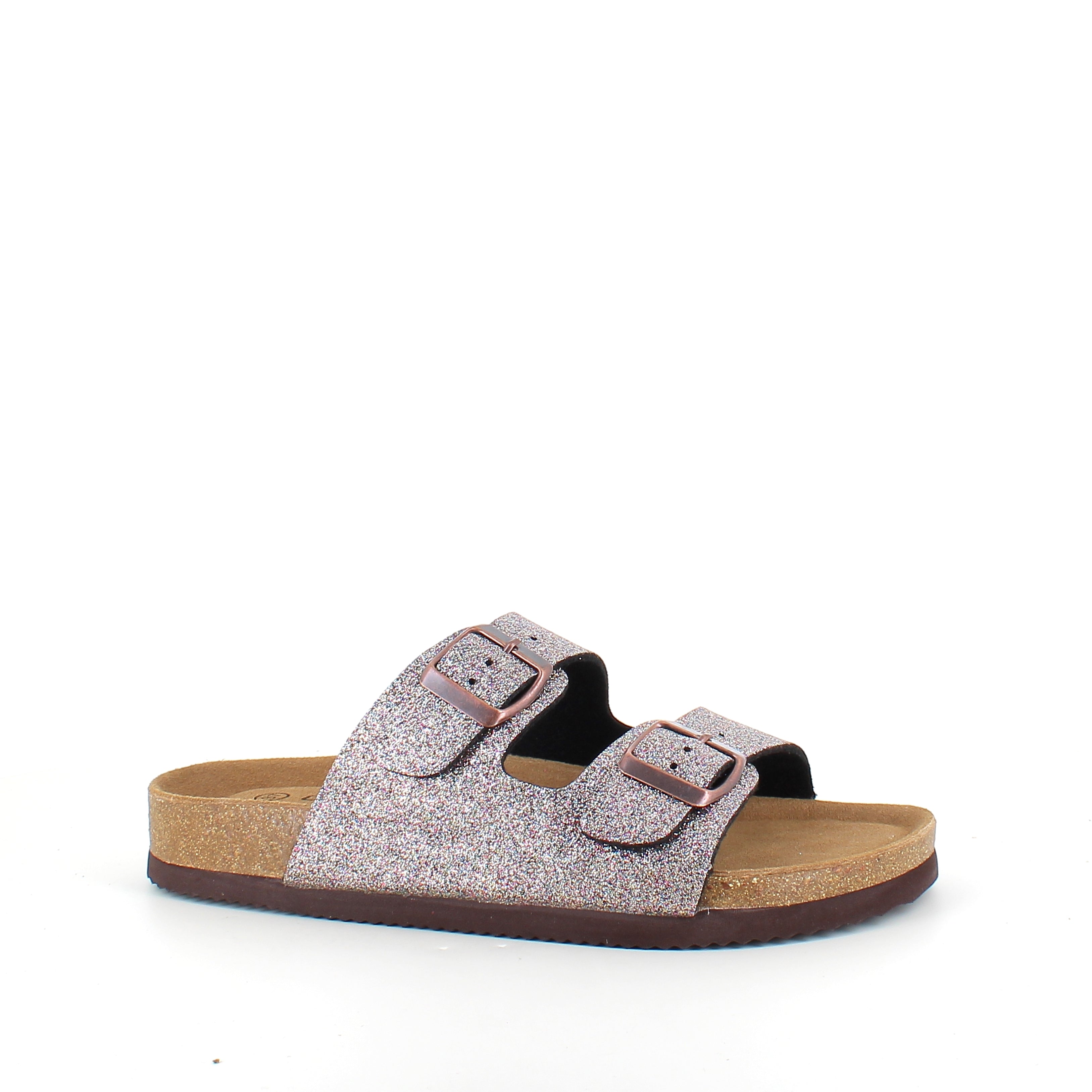 CPH Comfort Bio sandal med spænder i Multi Glitter – komfort & støtte med et livligt udtryk