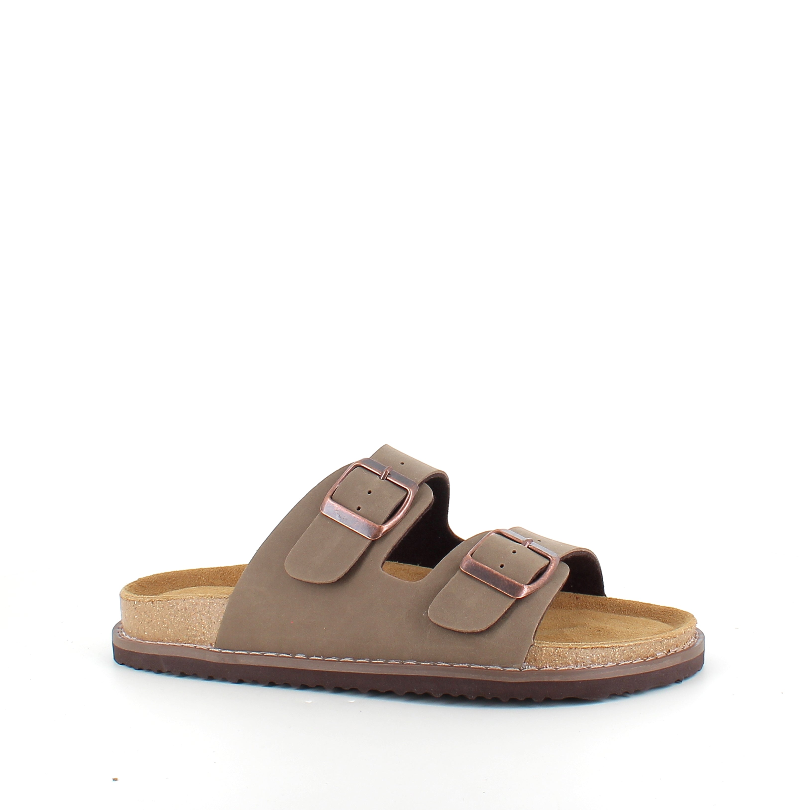 Slip on biosandal i brun – blød komfort & støtte fra Sygeplejebutikken