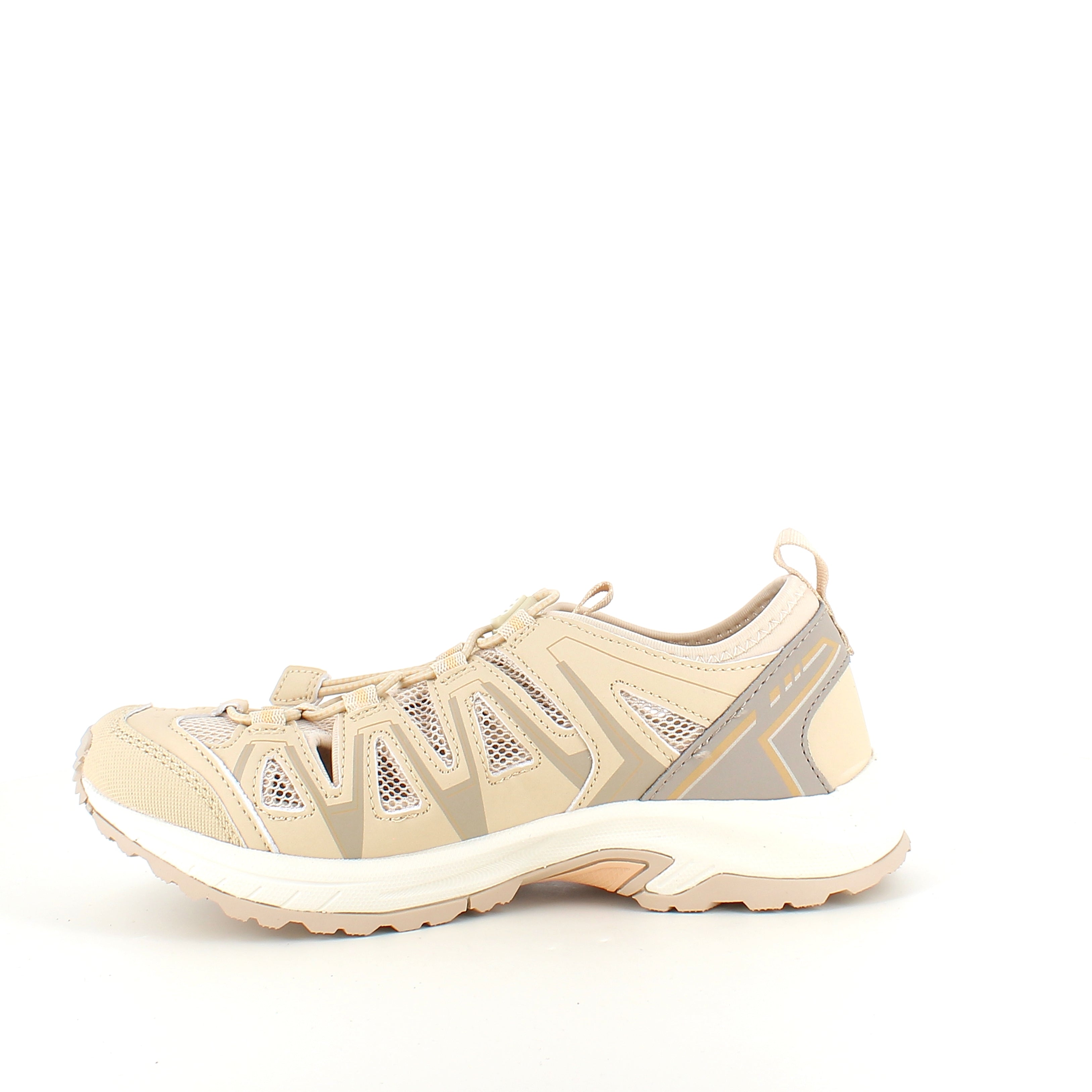 Whistler Puente W Shoe – Ekstra åndbar sneaker i beige med elastiksnøre