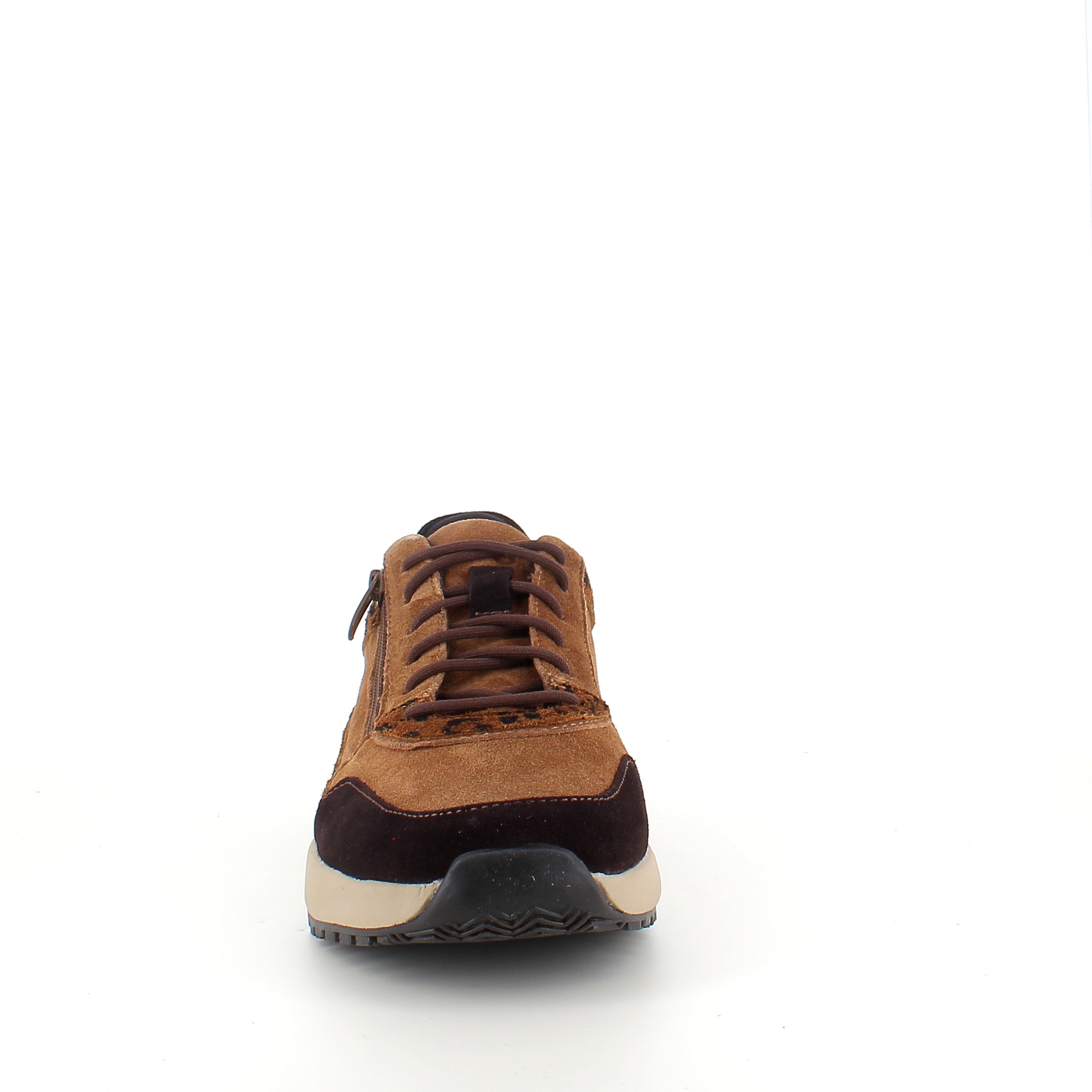 Green Comfort Zigga sneaker i leopard