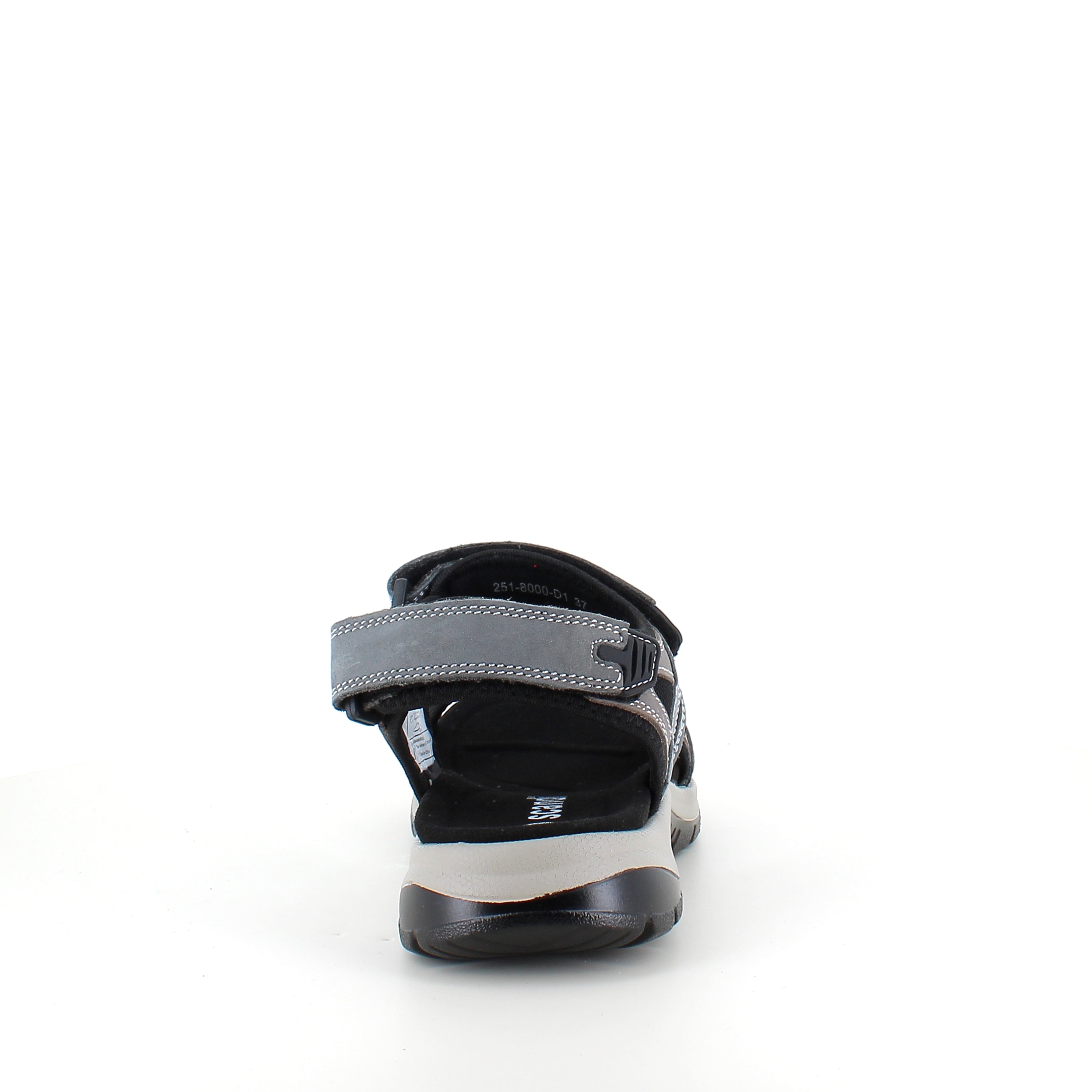 Robust sandal med justerbar pasform i gråblå