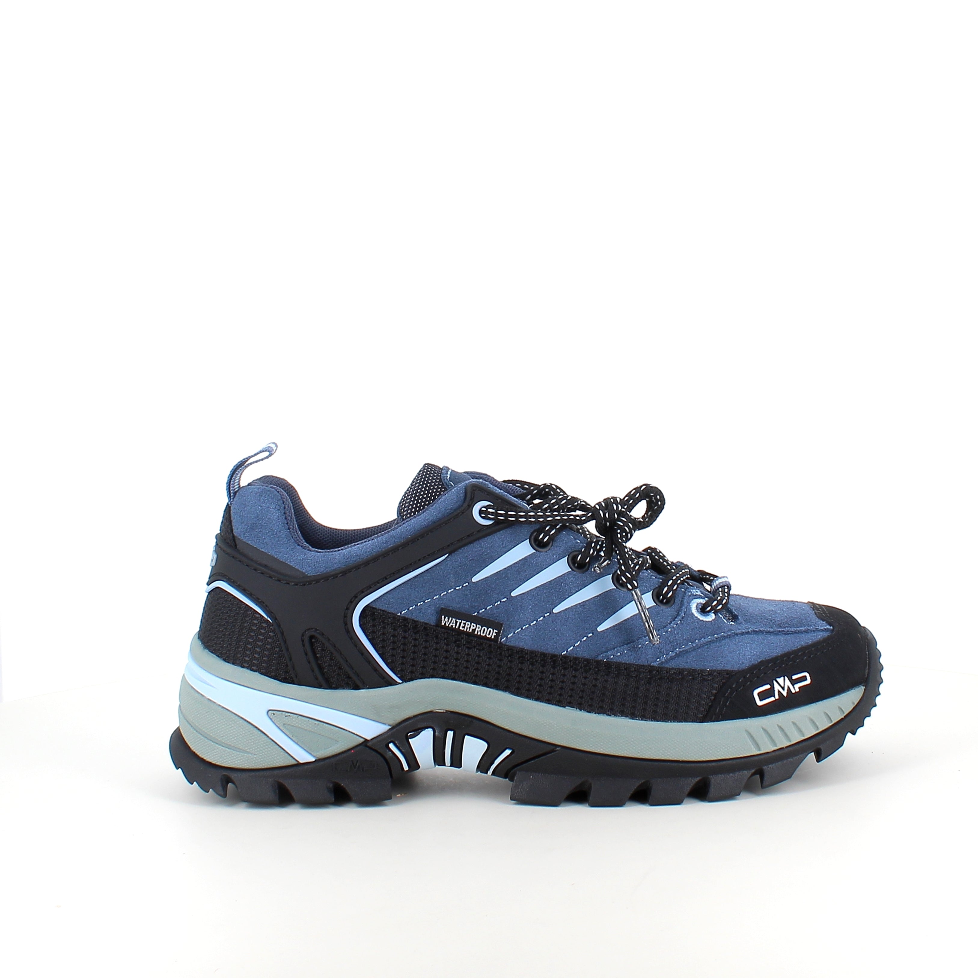 CMP Rigel vandtæt vandresko – blå vandresko i ruskind & tekstil