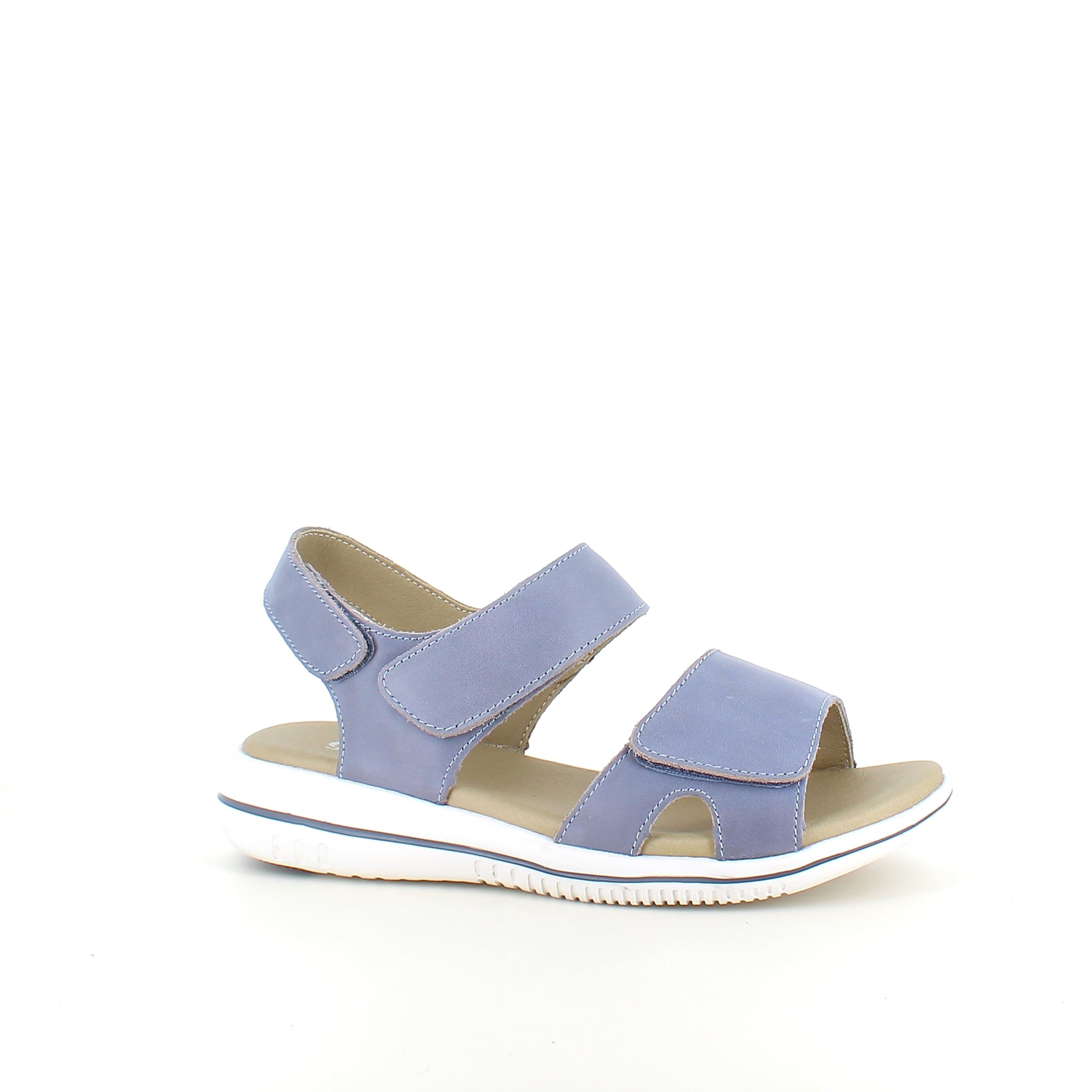 Green Comfort Leaf sandal – lys blå sandal med velcro & EnergySole™