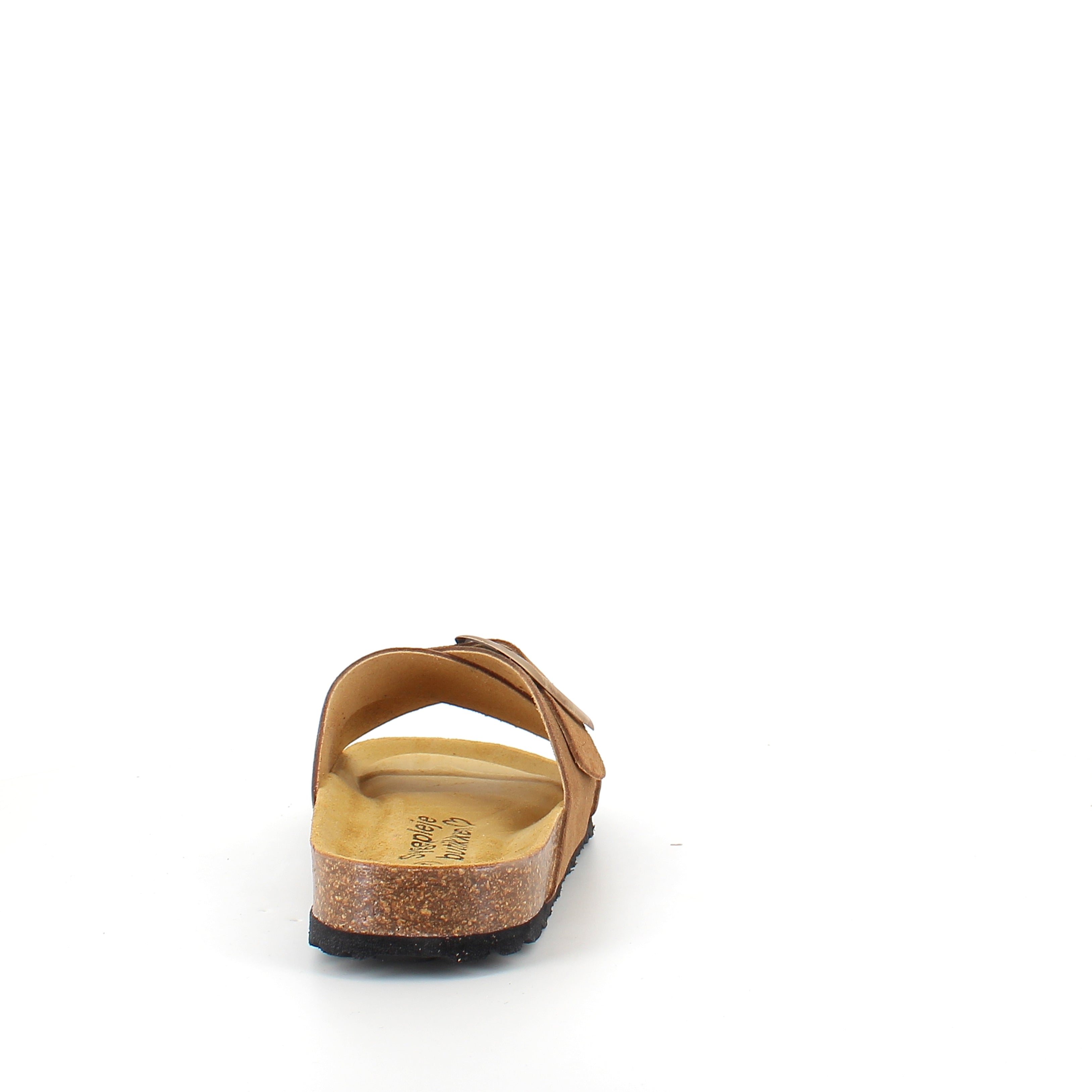 Brun slip on sandal med dobbelt rem – komfort sandal med støtte | Sygeplejebutikken