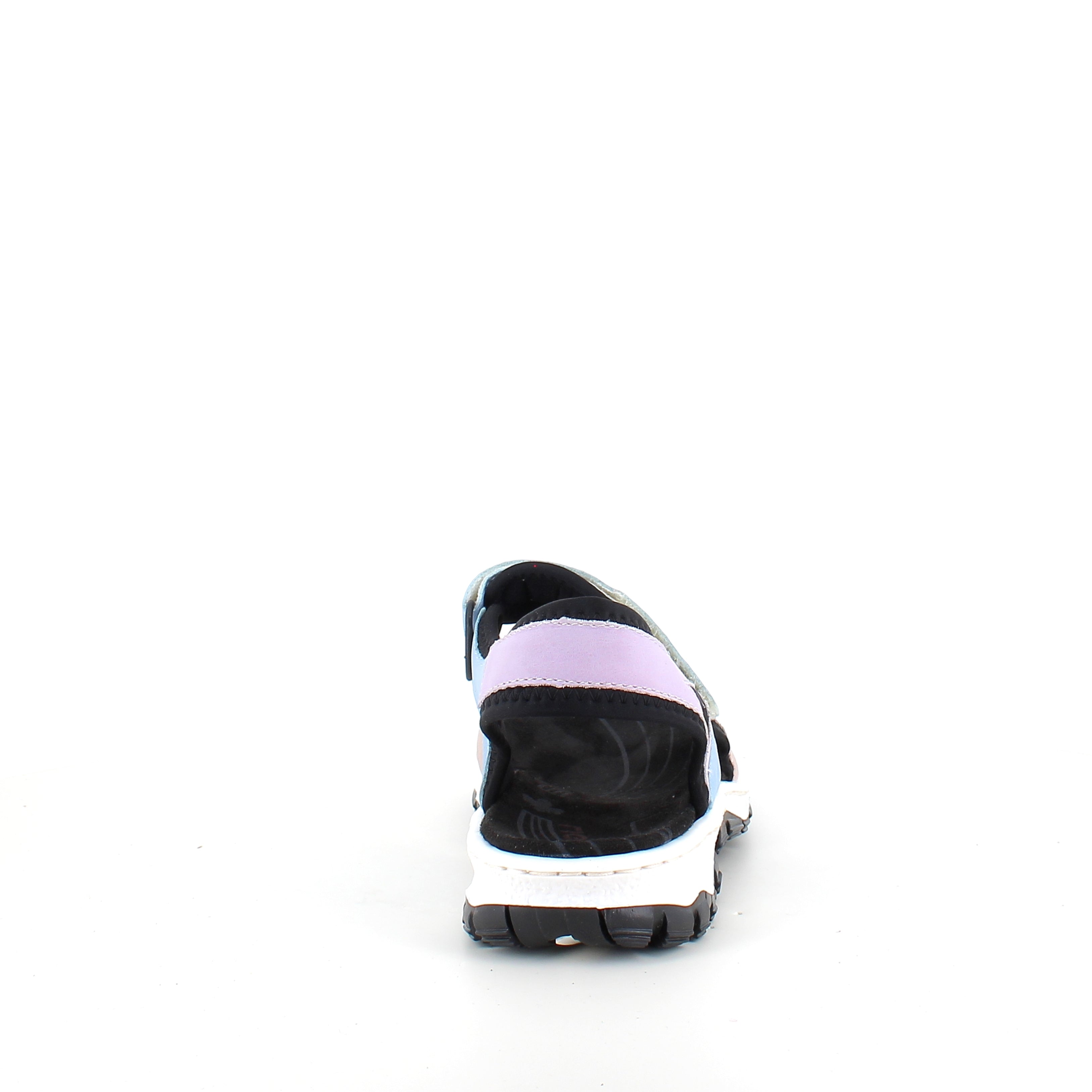 Rieker sandal i multifarvet – stødabsorberende sandal med velcro