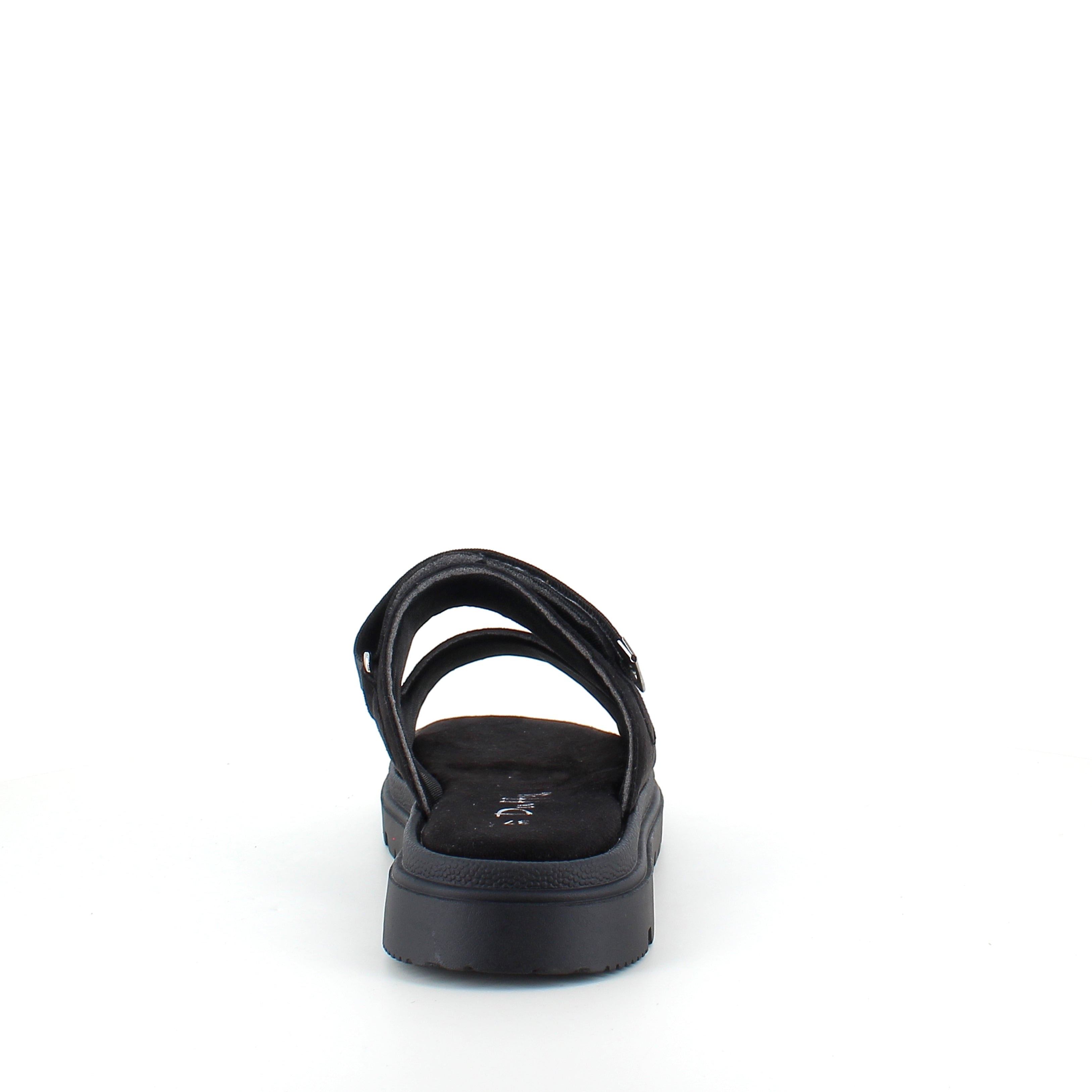 Sort Duffy sandal med justerbar rem & blød komfort