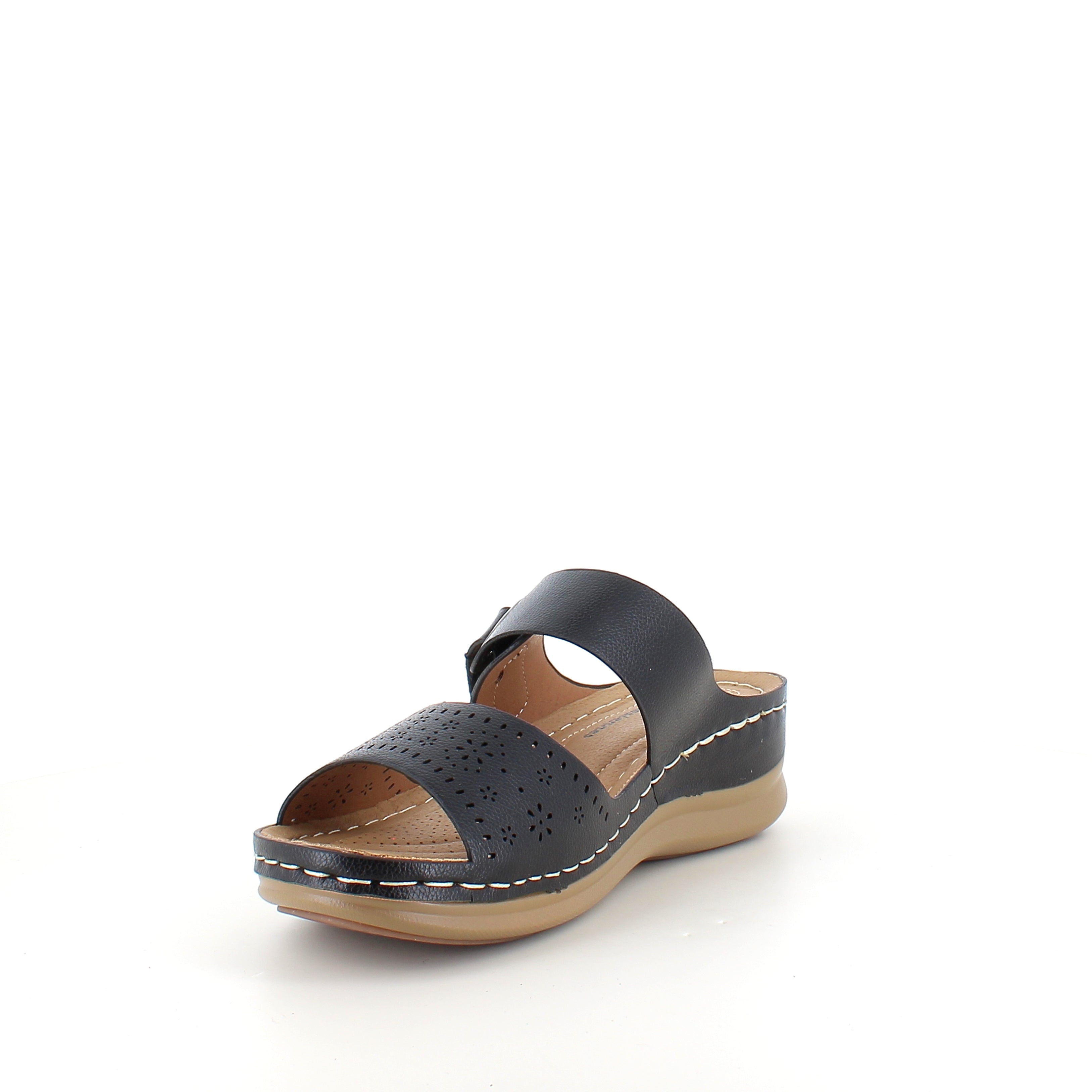 Kilehæl sandal – sort model