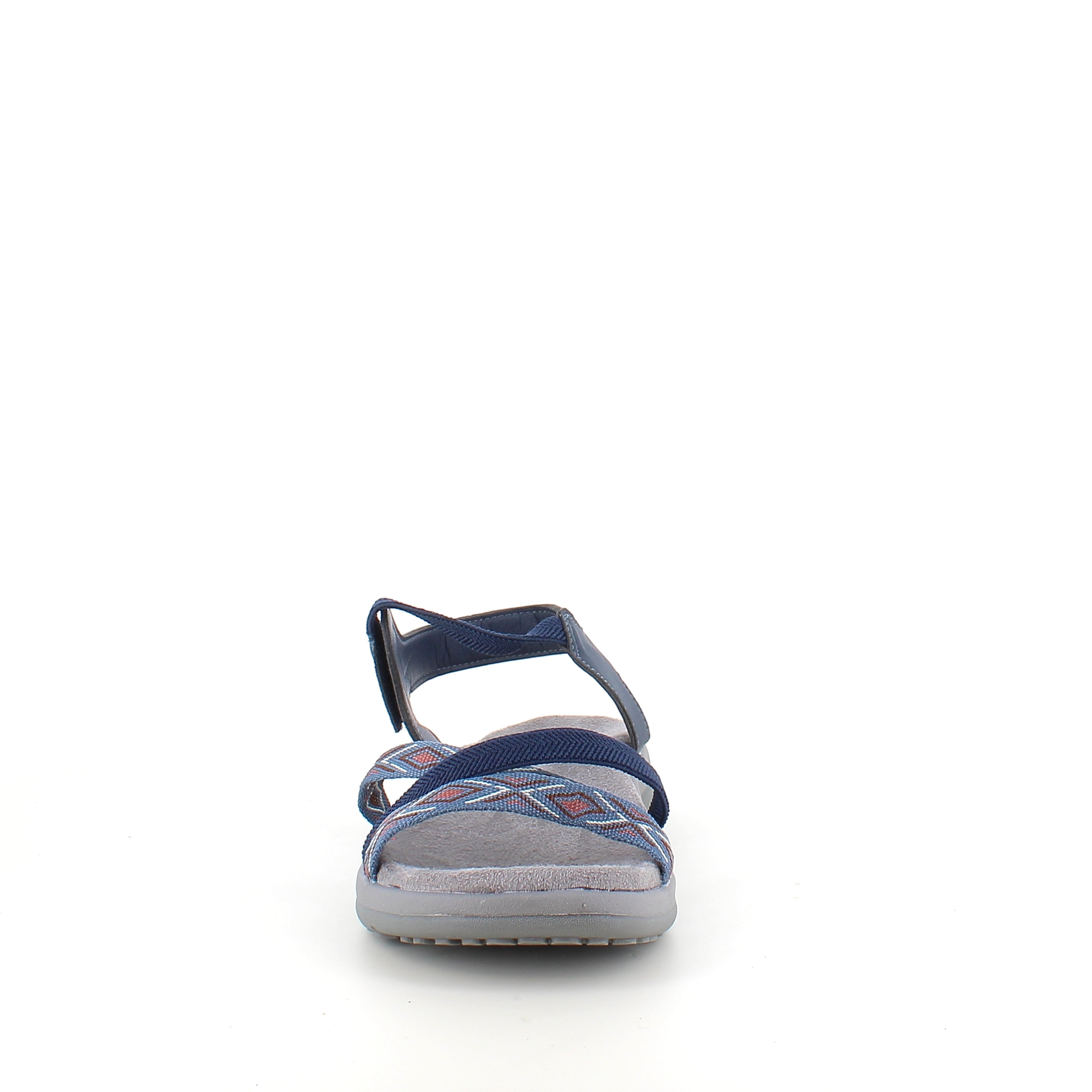 Navy sandal med elastikremme & velcro – rolig & maritim stil