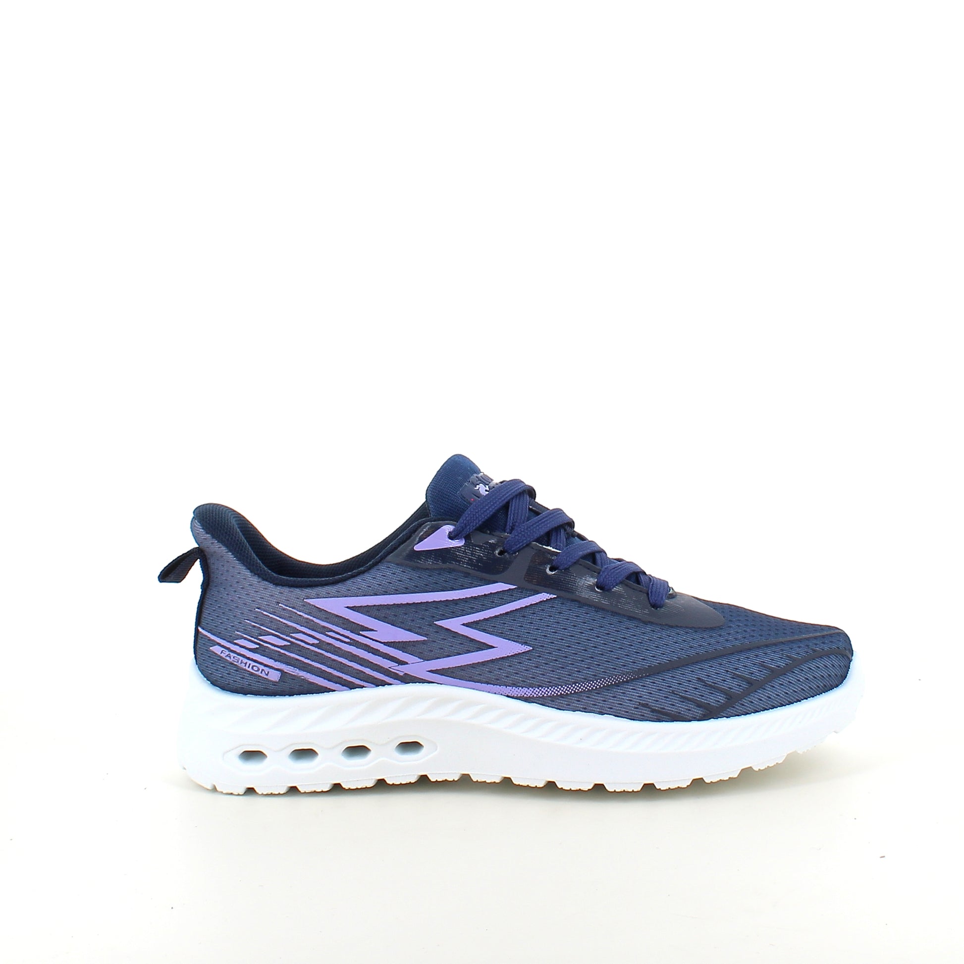 Blå letvægts sneakers i mesh med stødabsorberende sål
