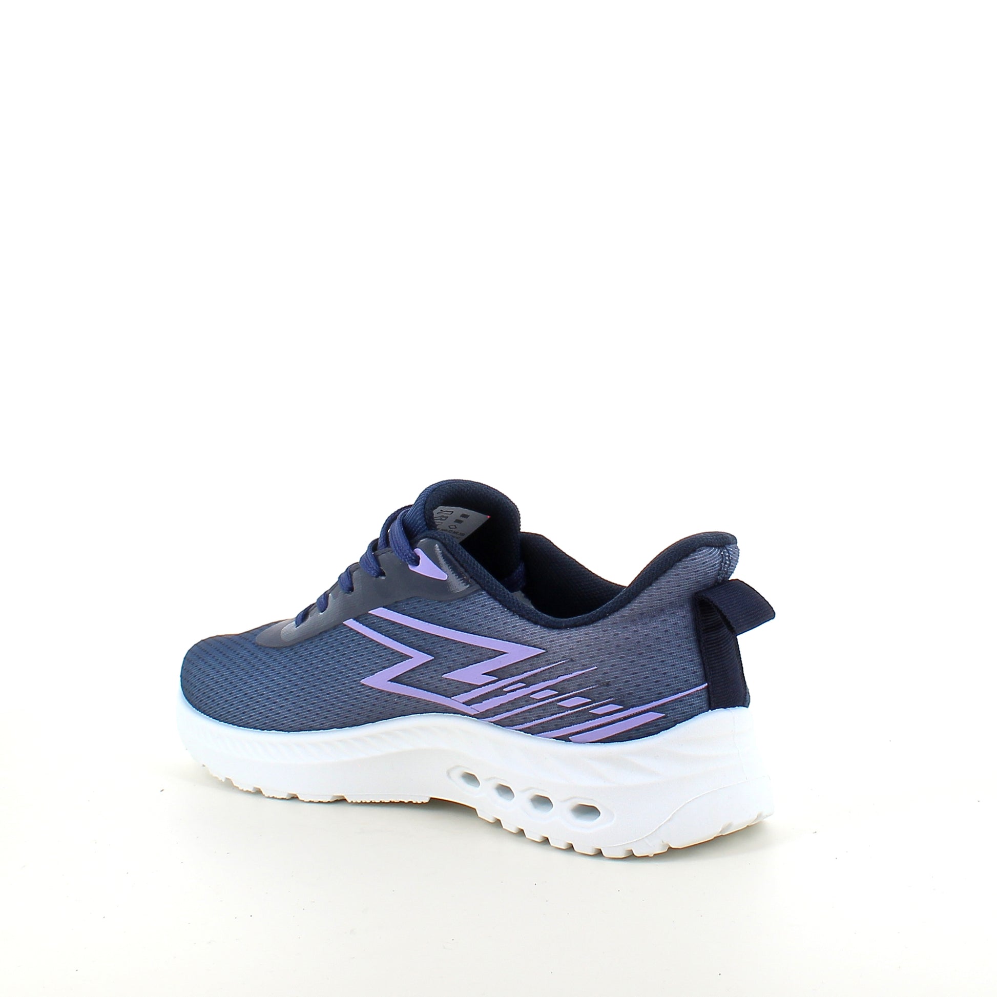Blå letvægts sneakers i mesh med stødabsorberende sål