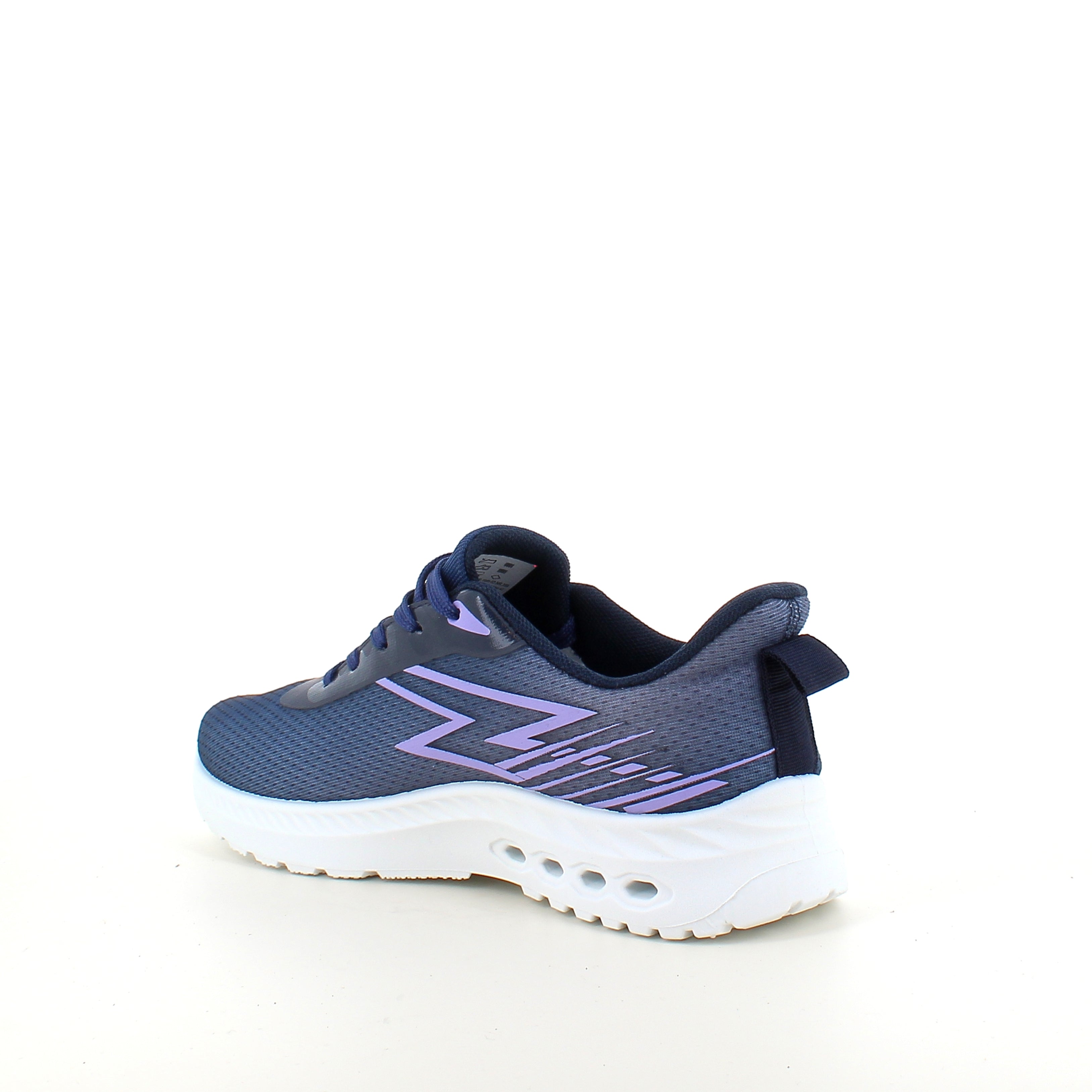Blå letvægts sneakers i mesh med stødabsorberende sål