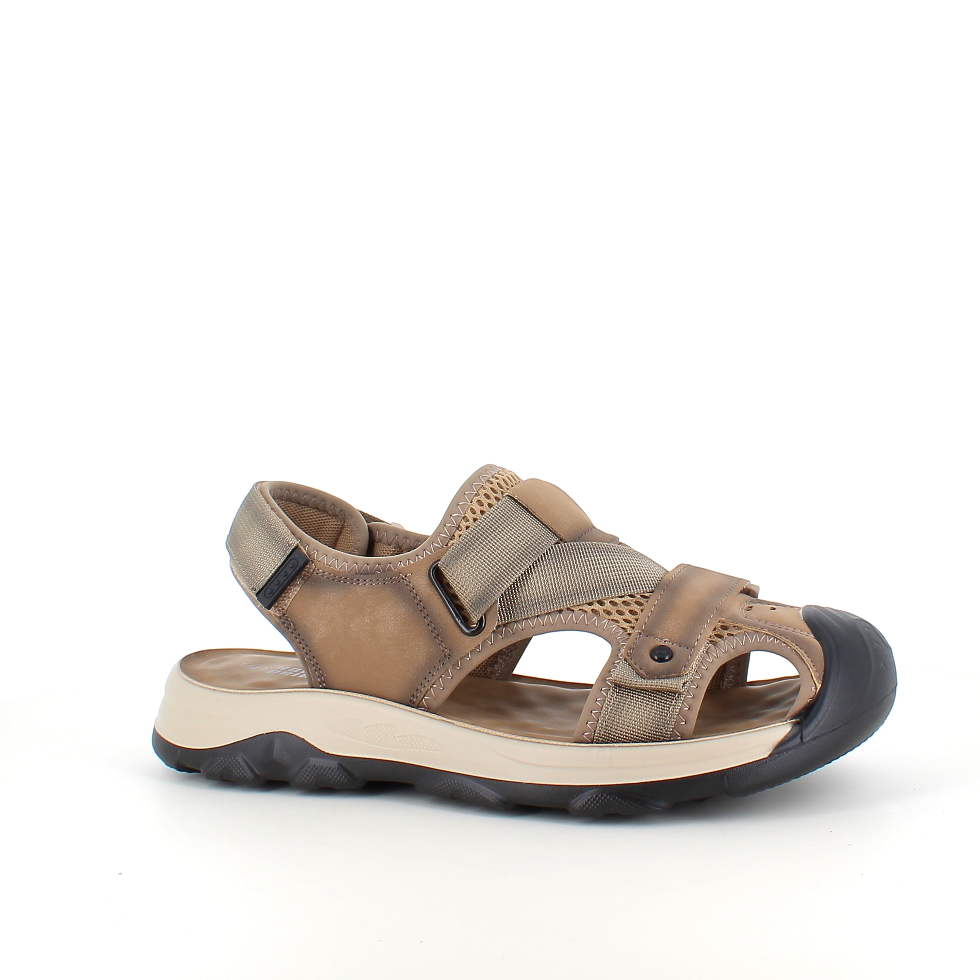 Norway Originals lukket herresandal – brun sandal i softshell med stimulerende indersål
