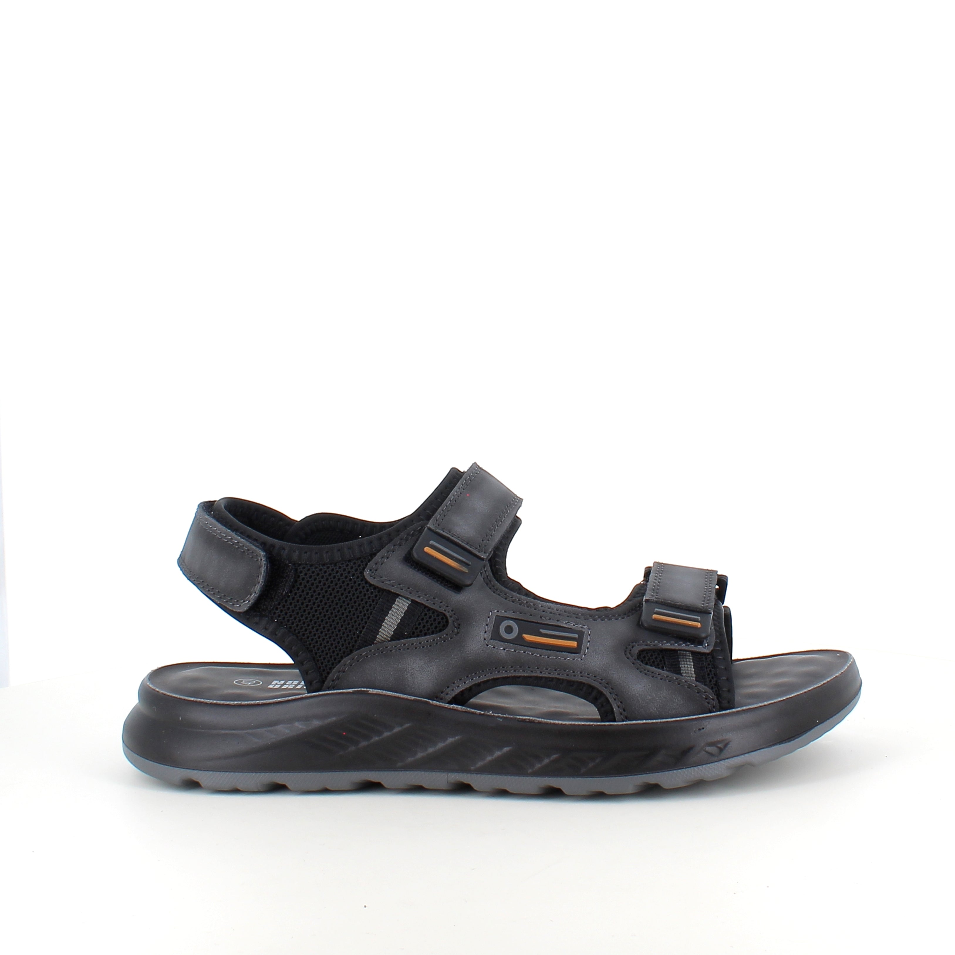 Åben herresandal med velcroremme – komfortabel sandal med god bredde