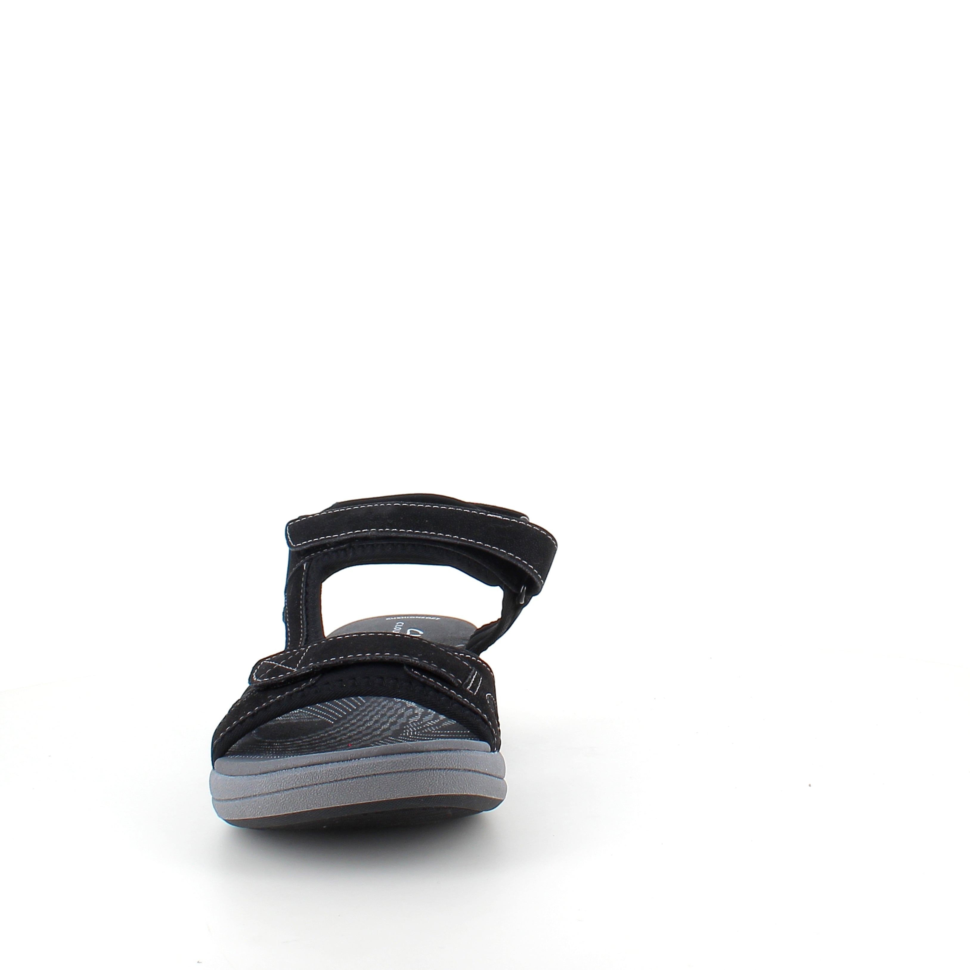 Clarks Cloudsteppers sandal i sort – blød komfort & stødabsorbering hele dagen