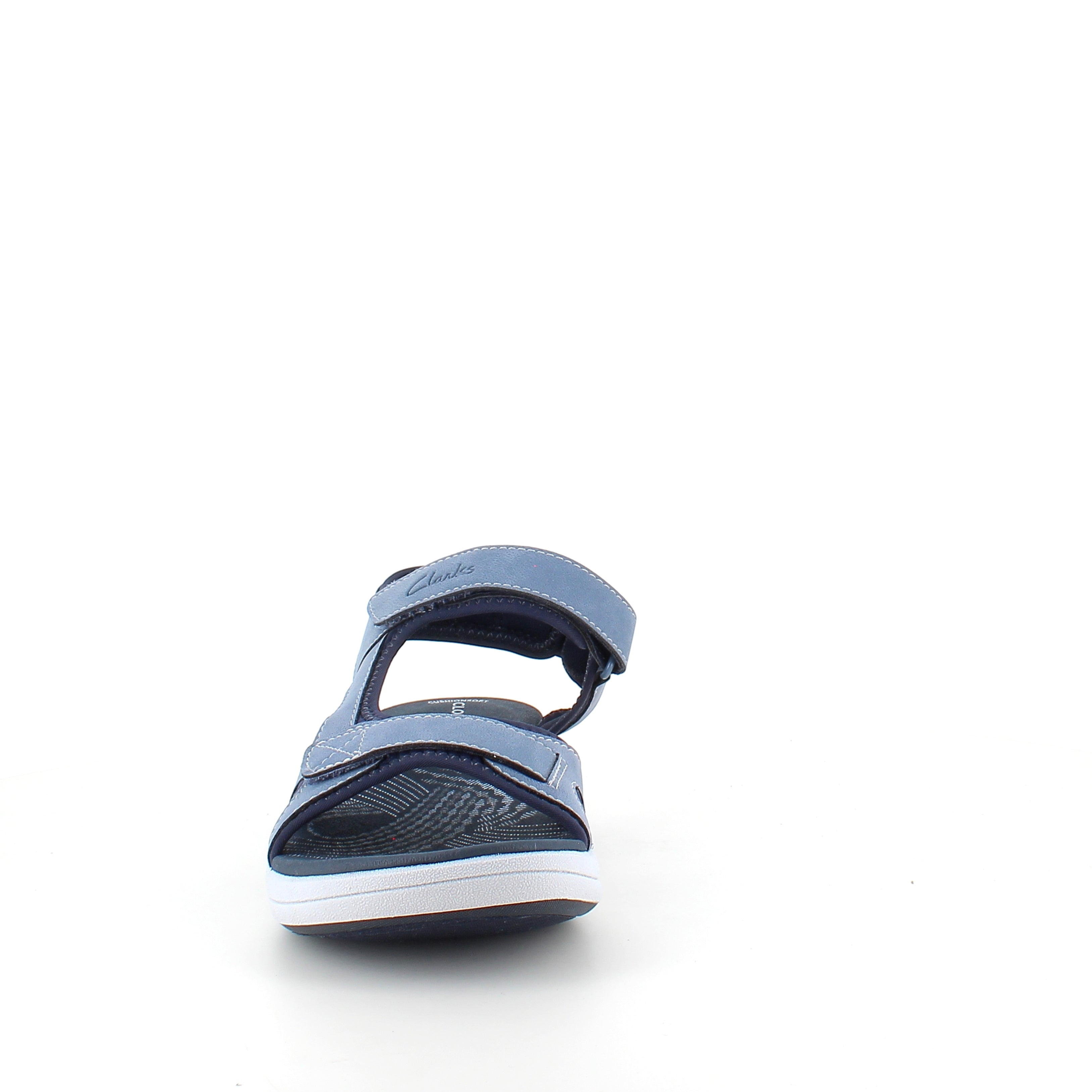 Clarks Cloudsteppers sandal i blå – blød & støttende sandal til aktive dage