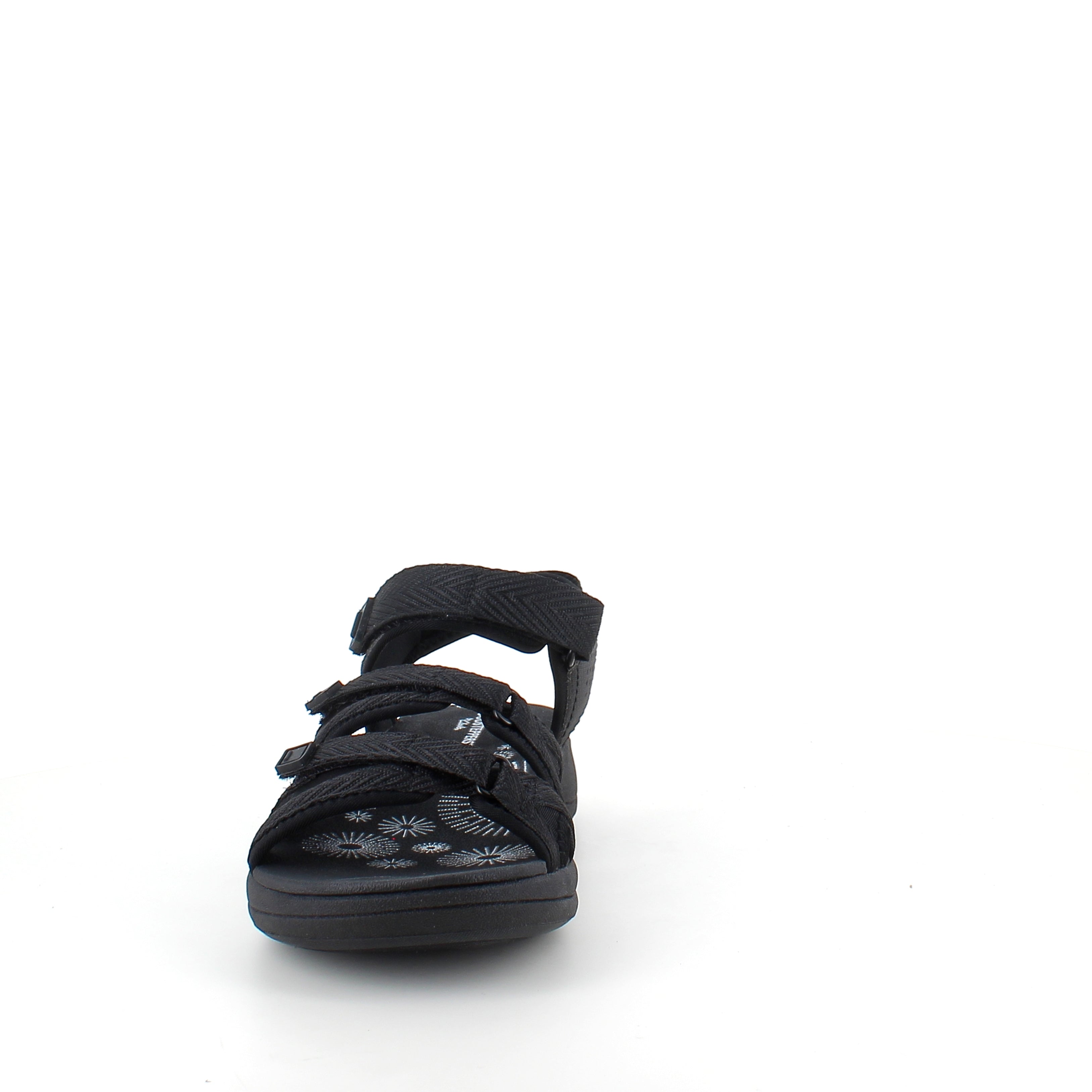 Clarks Cloudsteppers sandal i sort – let & stødabsorberende komfort til lange dage