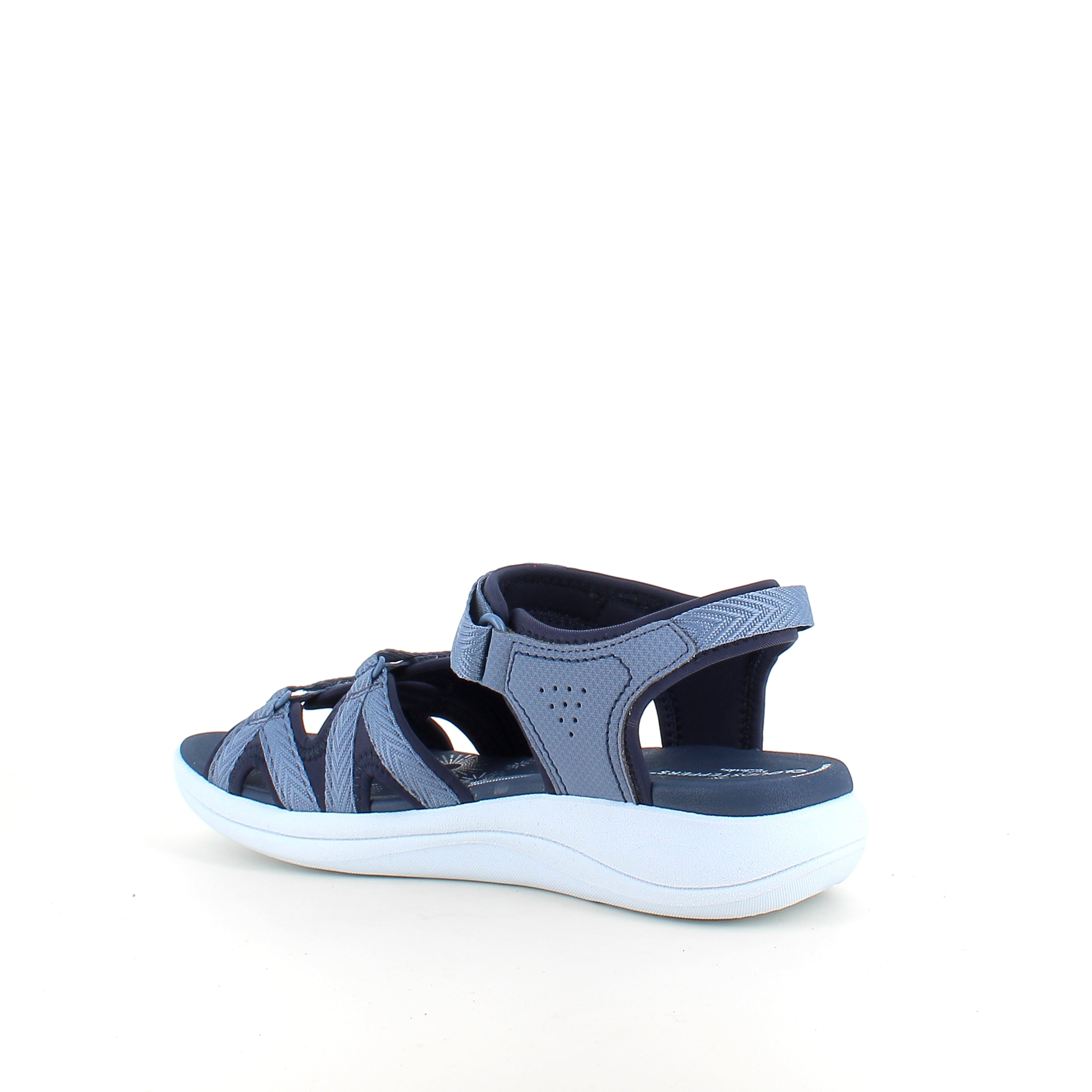 Clarks Cloudsteppers sandal i navy – let & stødabsorberende komfort til lange dage