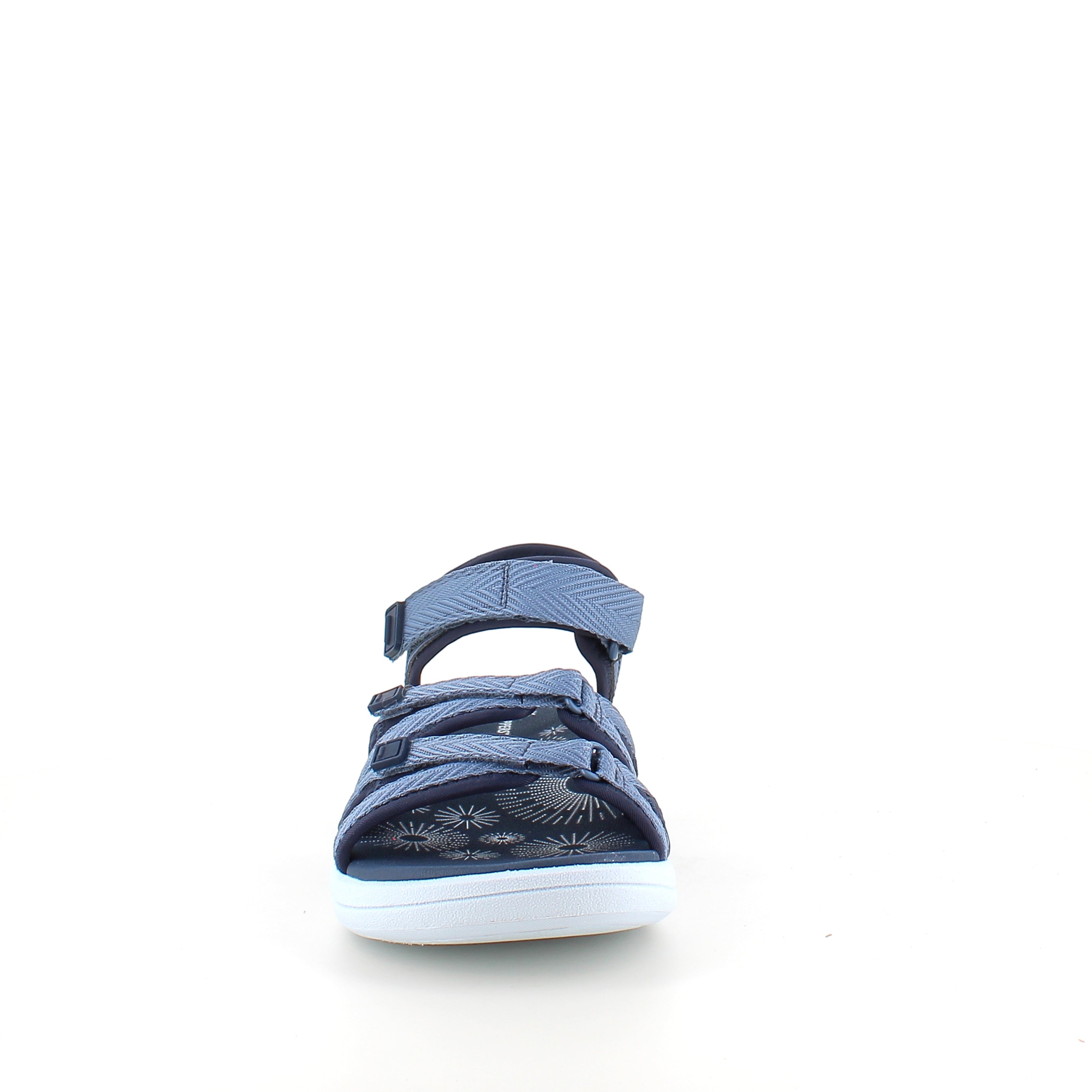 Clarks Cloudsteppers sandal i navy – let & stødabsorberende komfort til lange dage