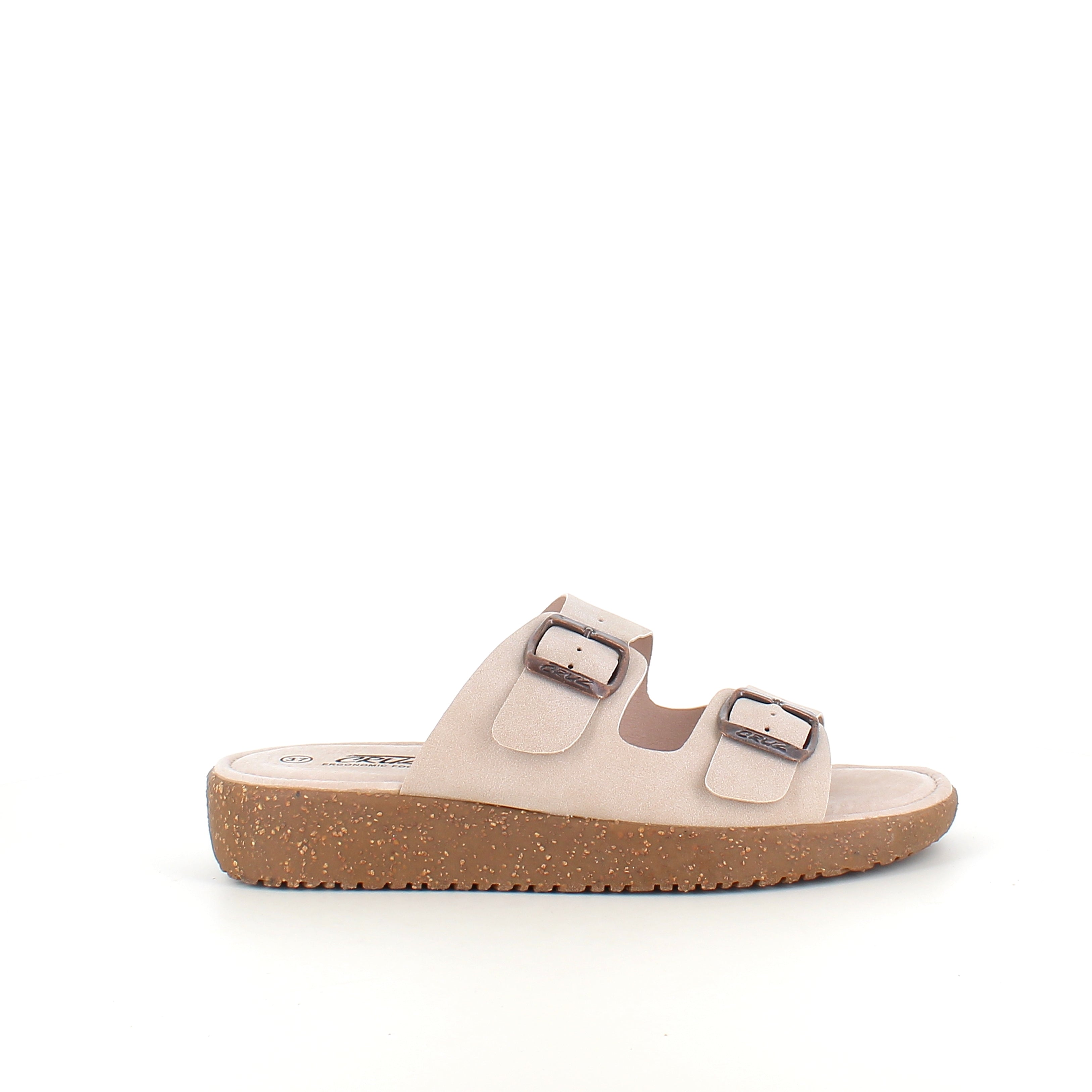 Cruz Noraja sandal i beige – Komfort & stabilitet til smalle fødder