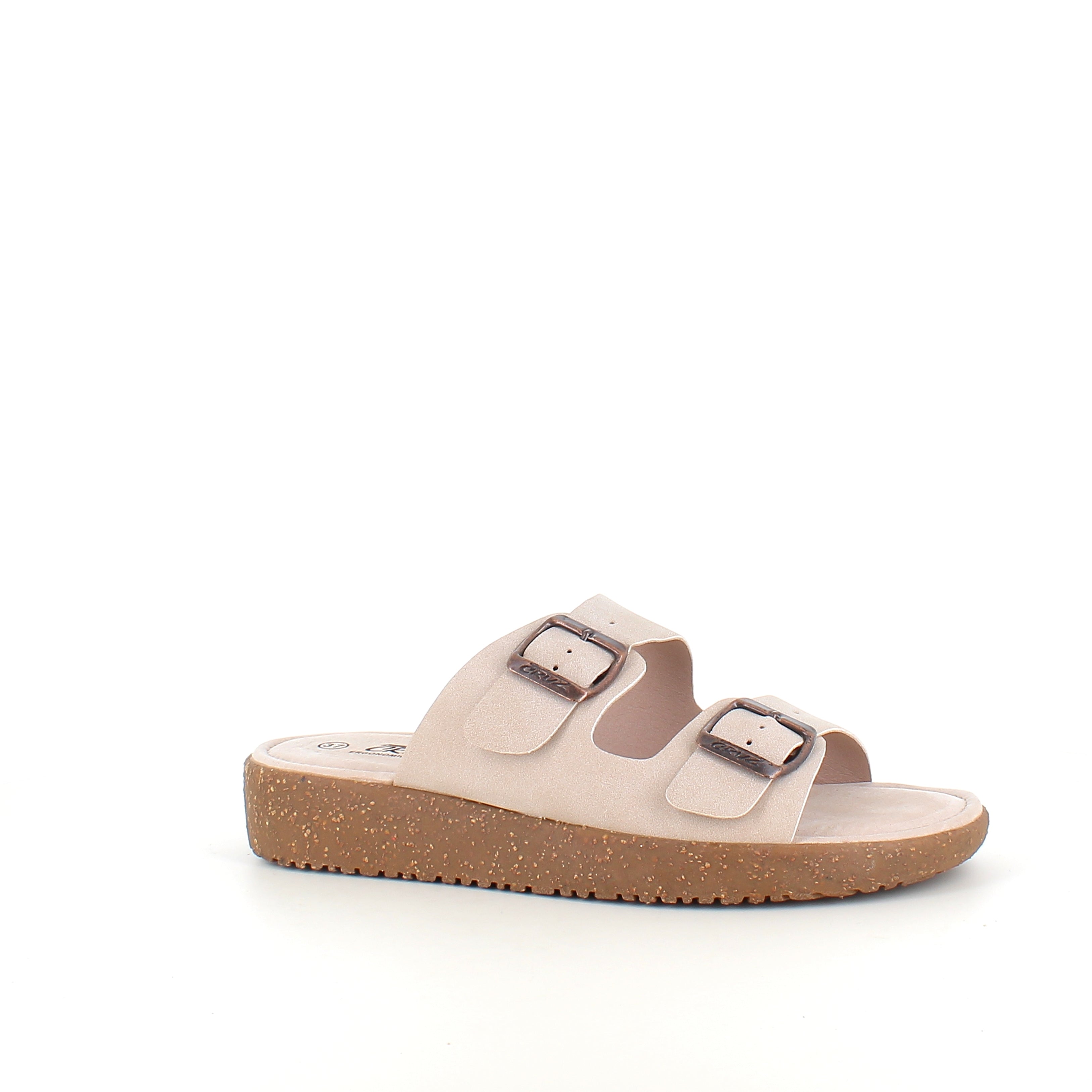 Cruz Noraja sandal i beige – Komfort & stabilitet til smalle fødder