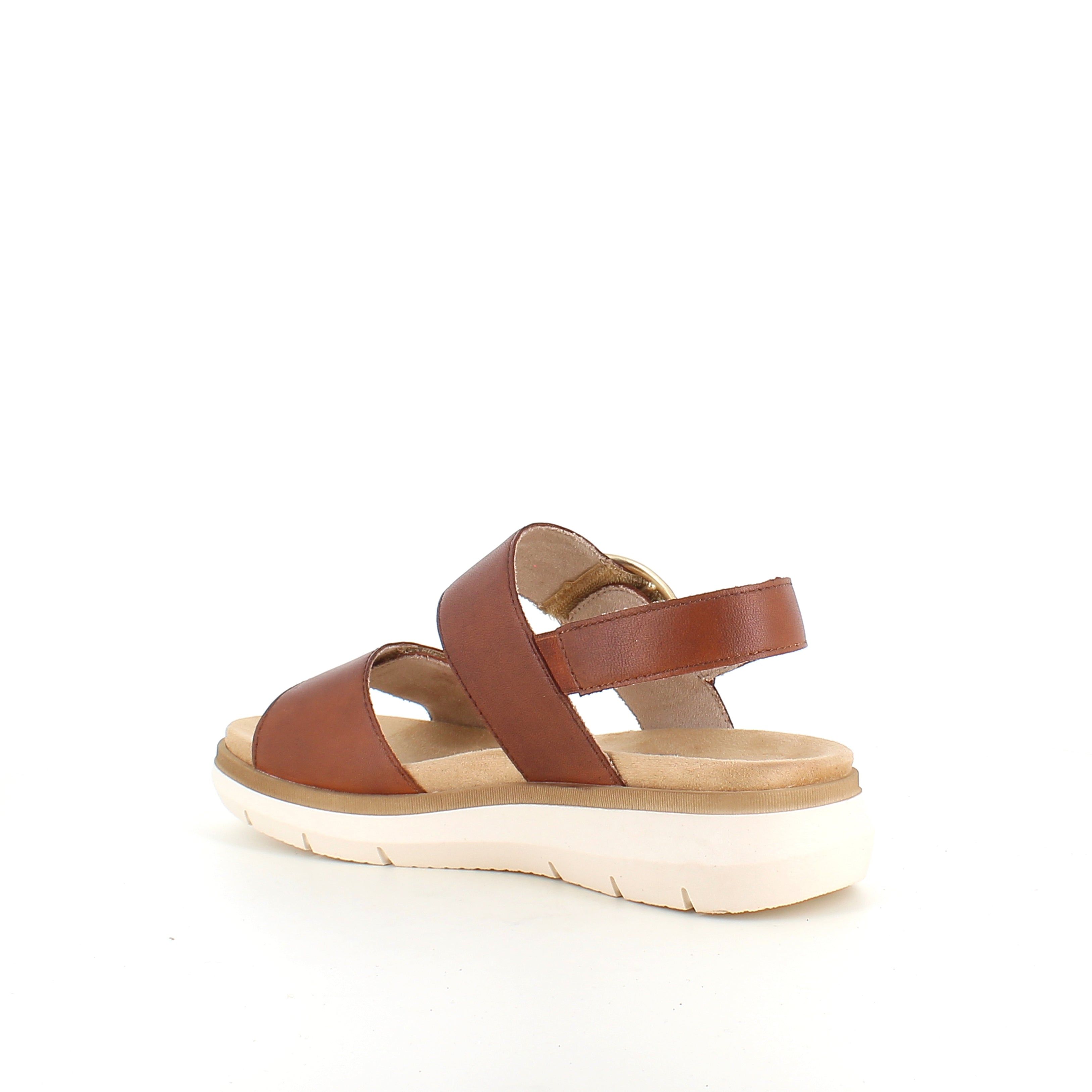 Remonte sandal i brun til dame – elegant komfort med Soft-sål & justerbar pasform