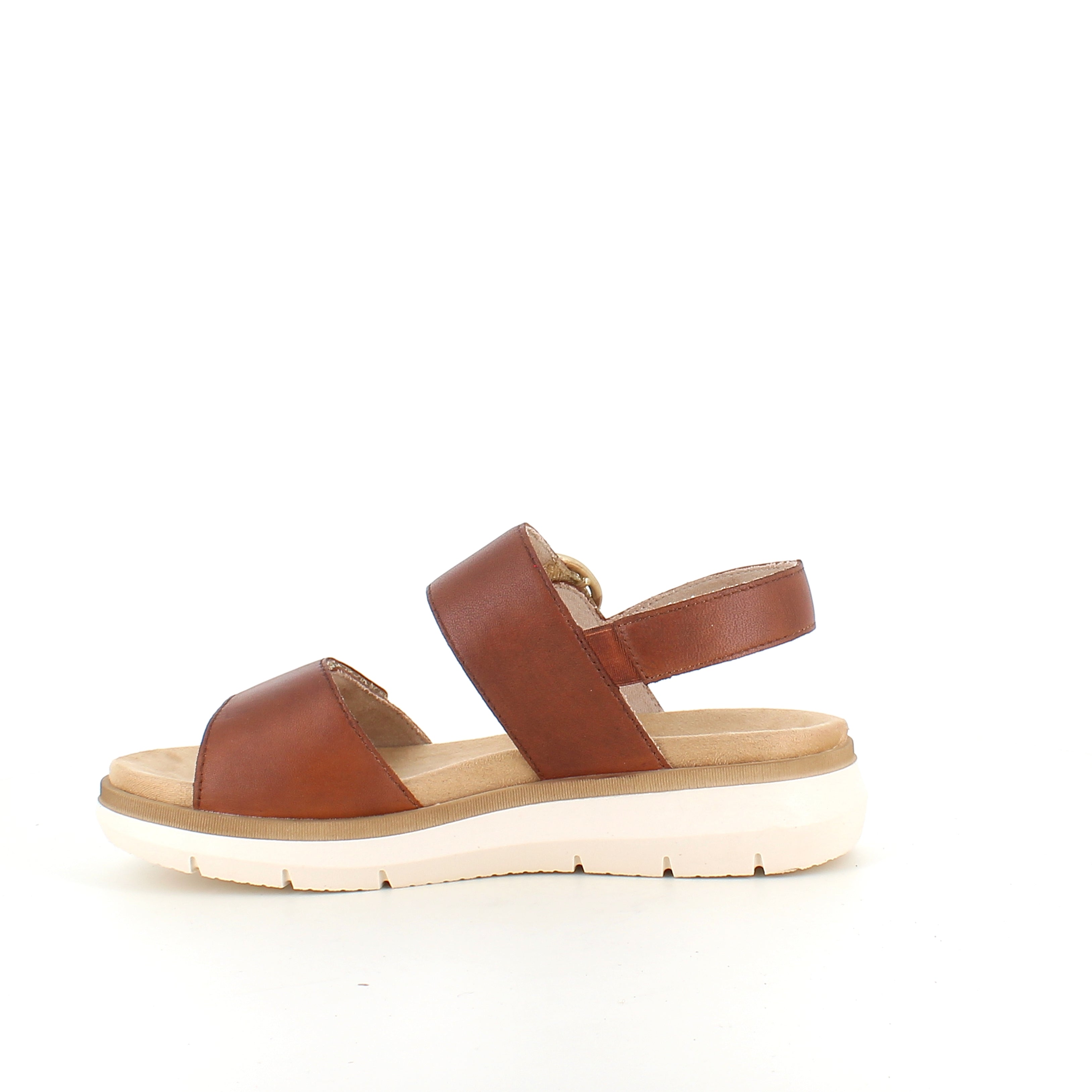 Remonte sandal i brun til dame – elegant komfort med Soft-sål & justerbar pasform