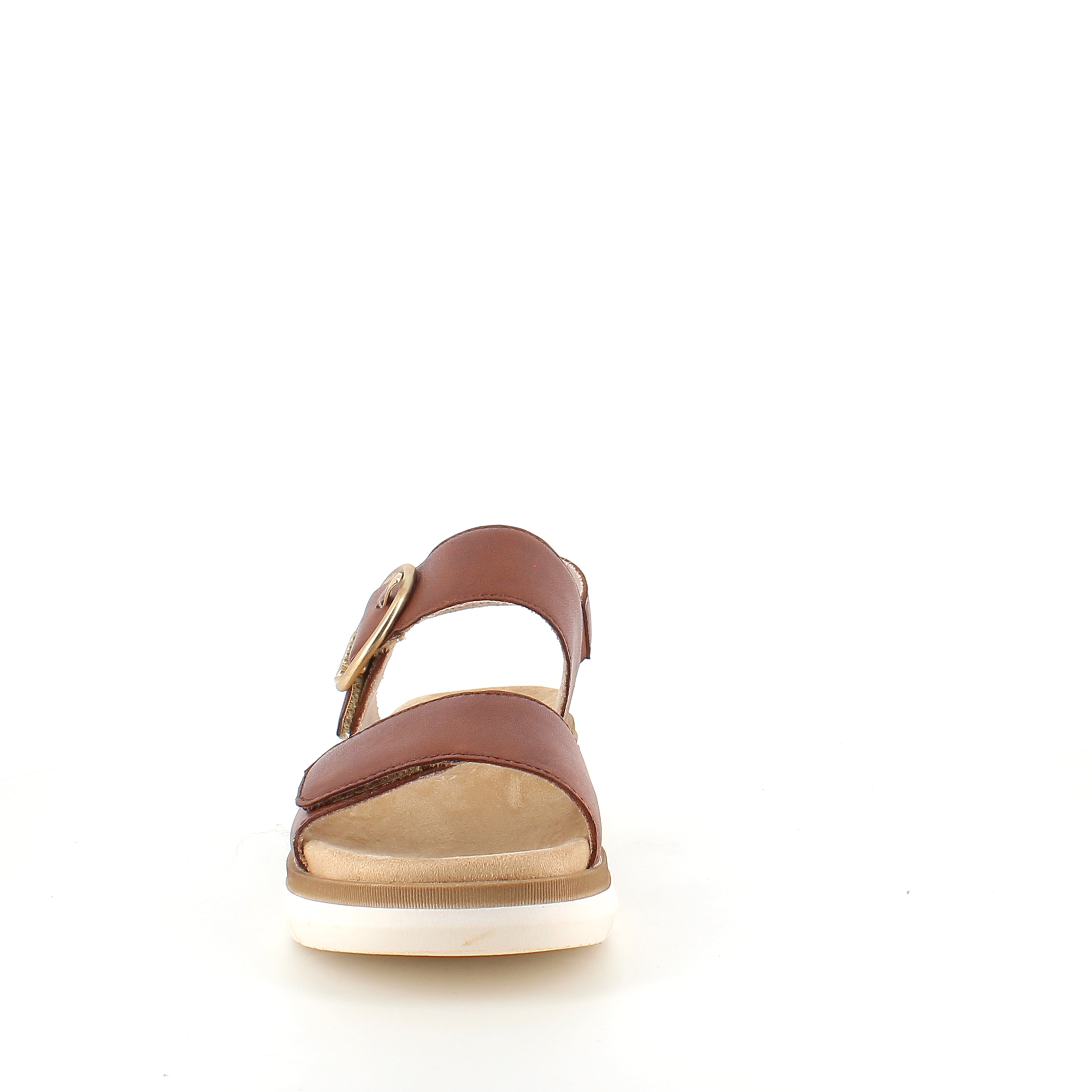 Remonte sandal i brun til dame – elegant komfort med Soft-sål & justerbar pasform