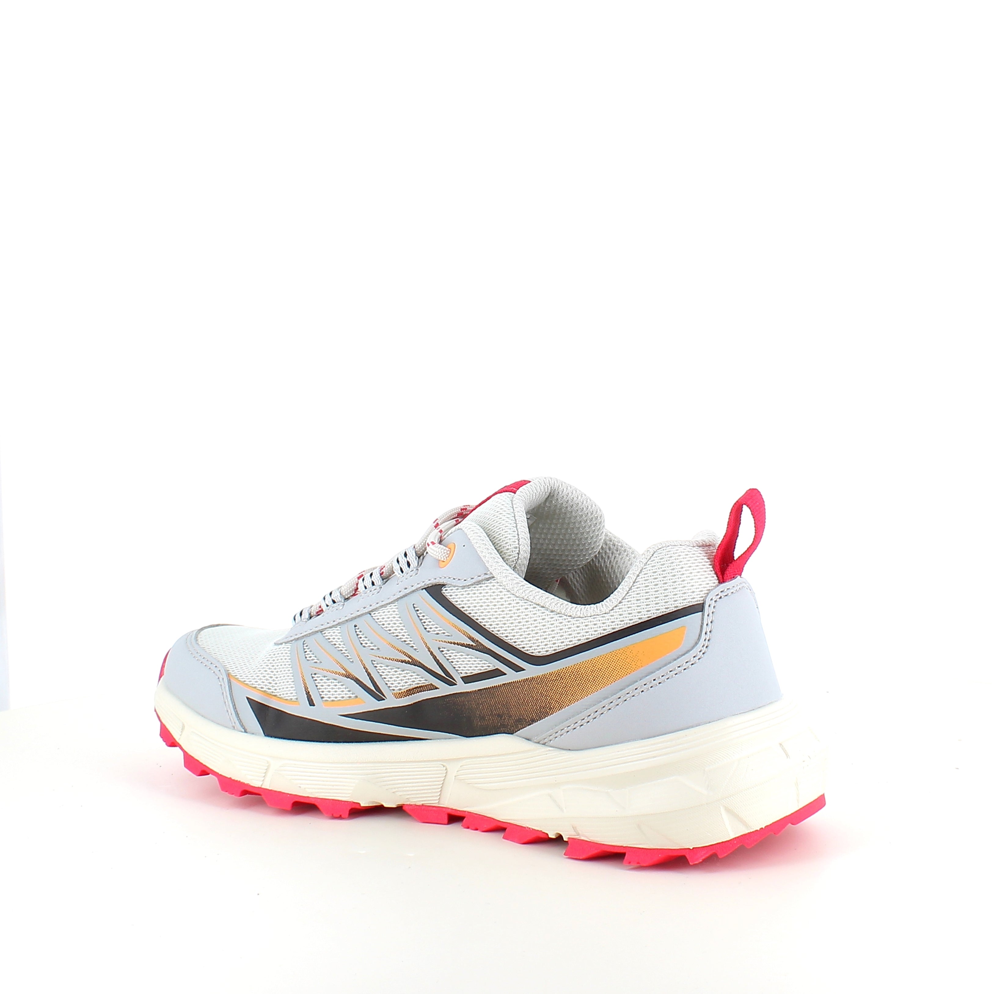 Endurance Fadell W Shoes – Let & åndbar sneaker i Glacier Grey med pink detaljer
