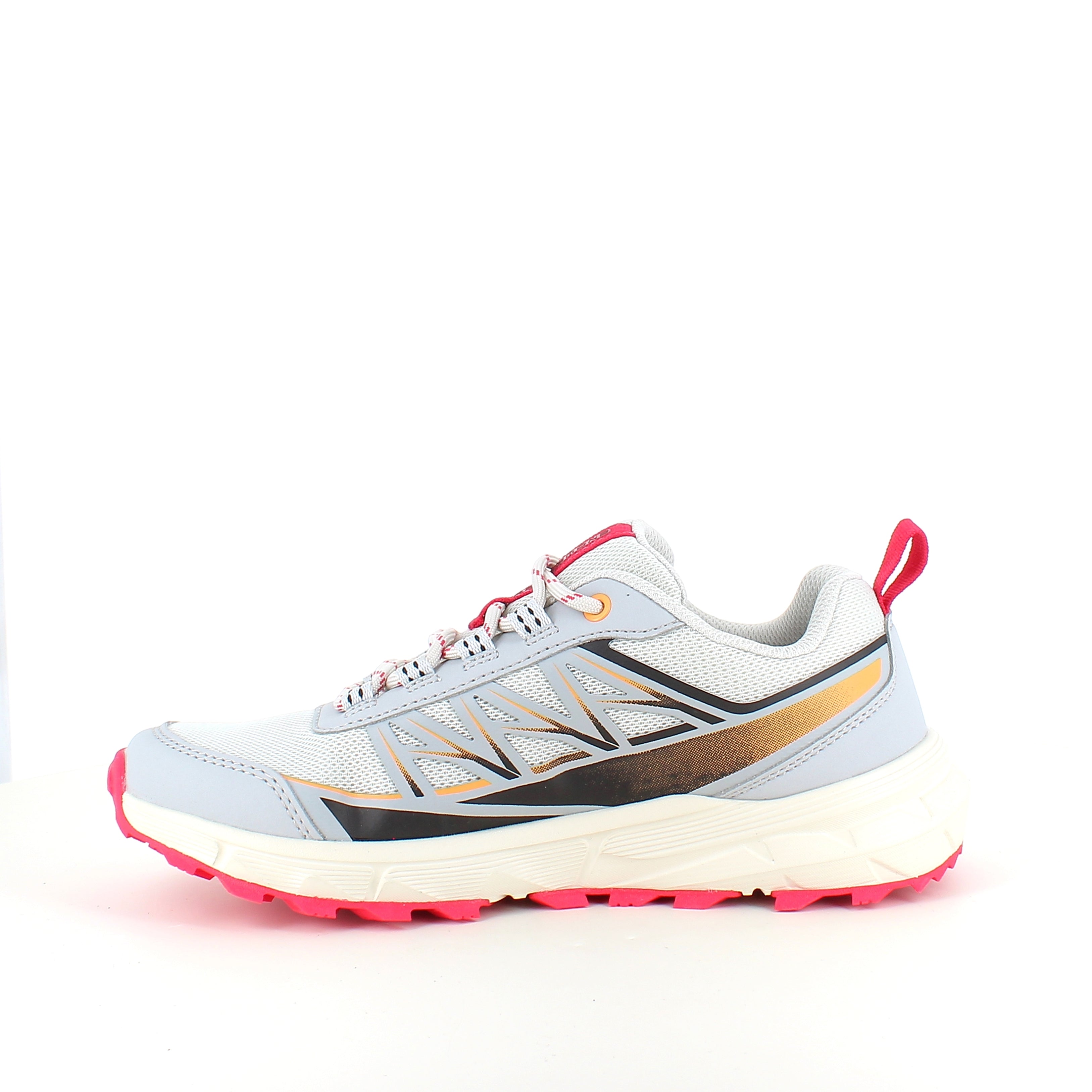 Endurance Fadell W Shoes – Let & åndbar sneaker i Glacier Grey med pink detaljer