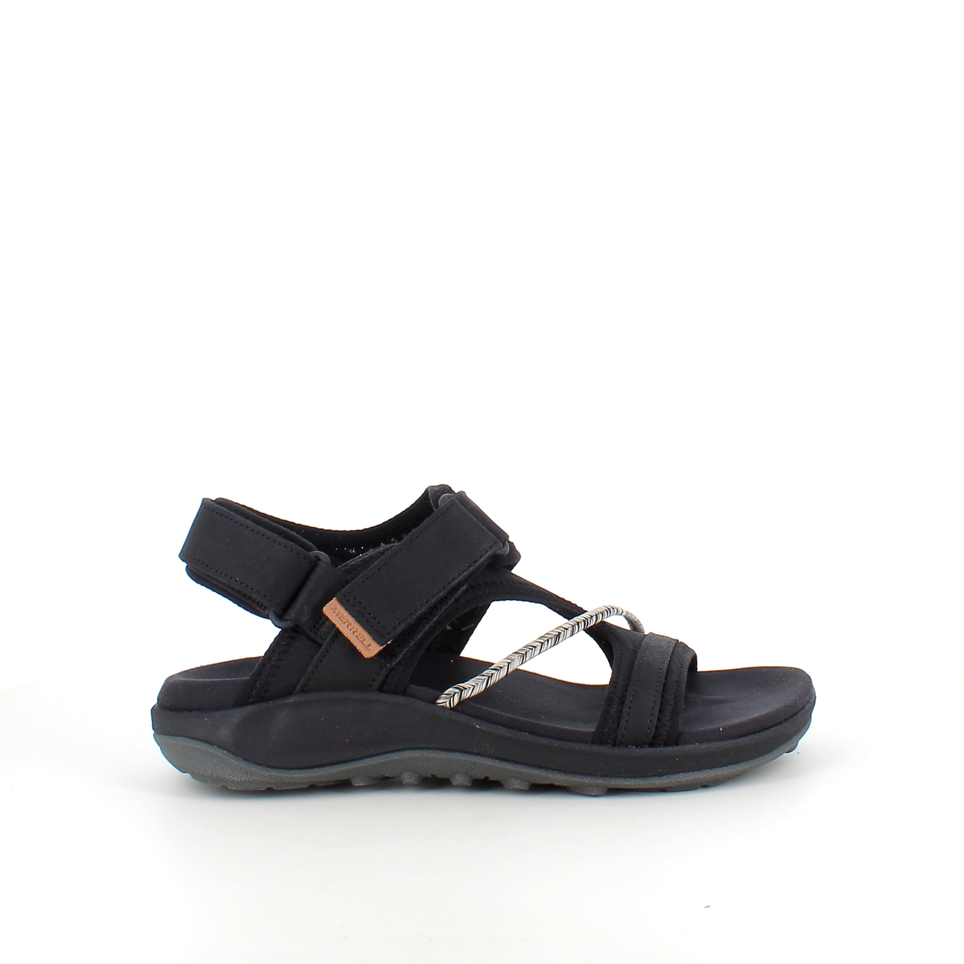 Sort Merrell sandal – let & komfortabel sandal med justerbar pasform