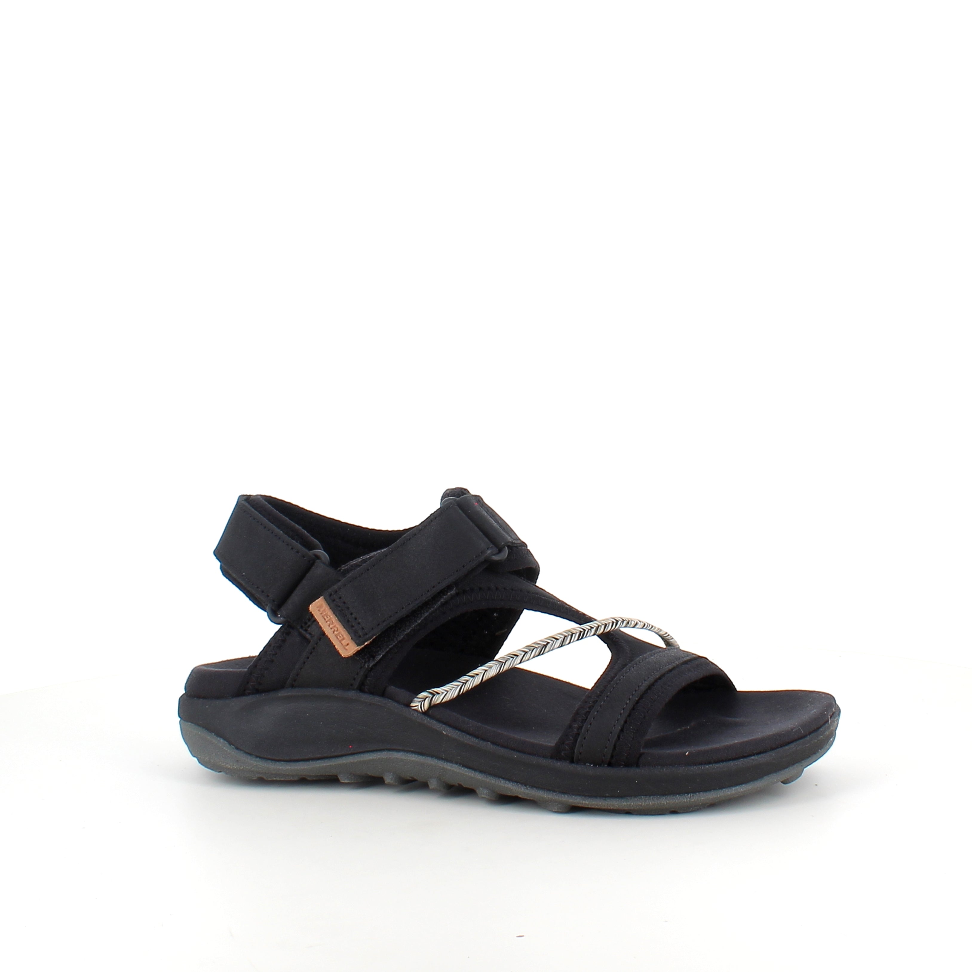 Sort Merrell sandal – let & komfortabel sandal med justerbar pasform