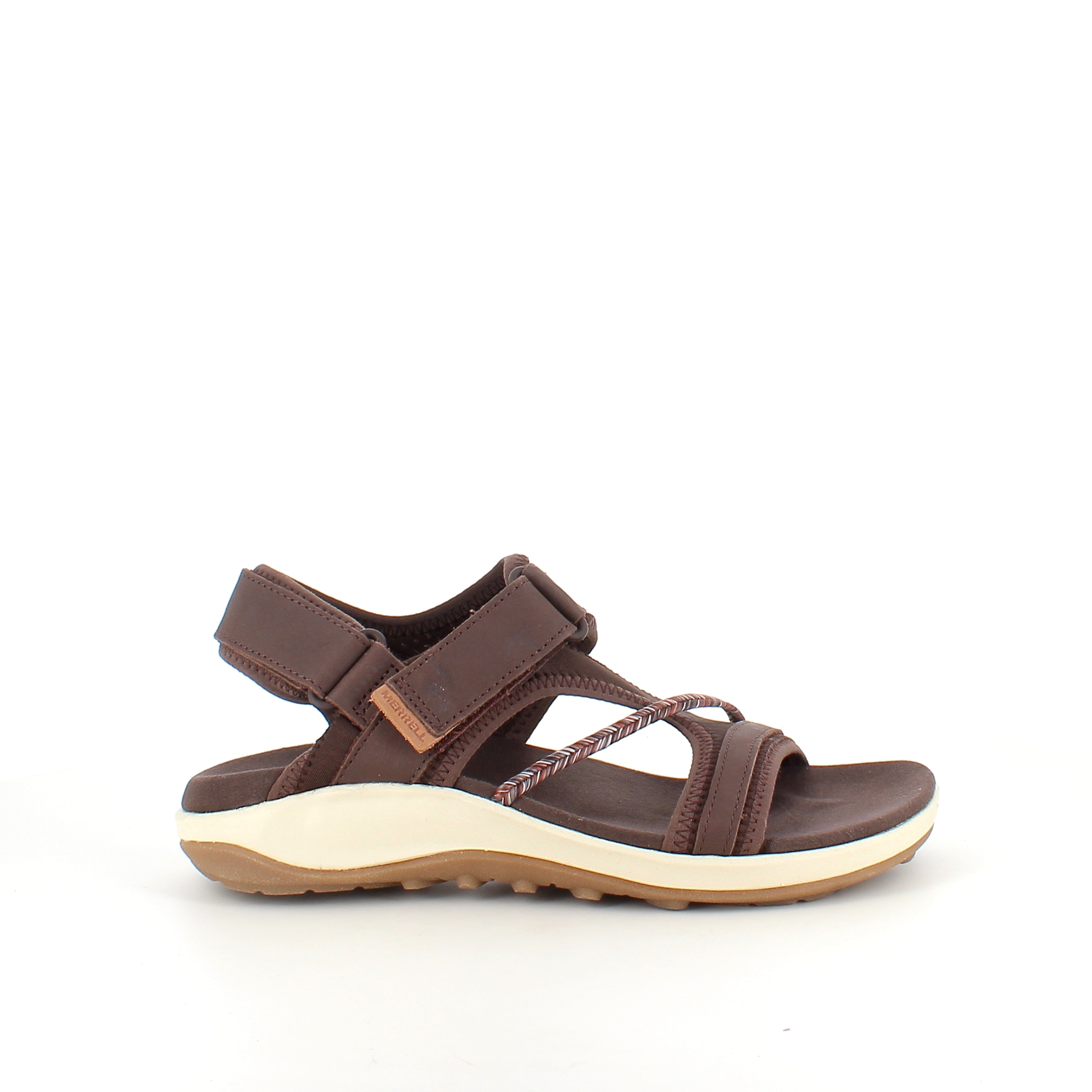 Brun Merrell sandal – let & komfortabel sandal med justerbar pasform