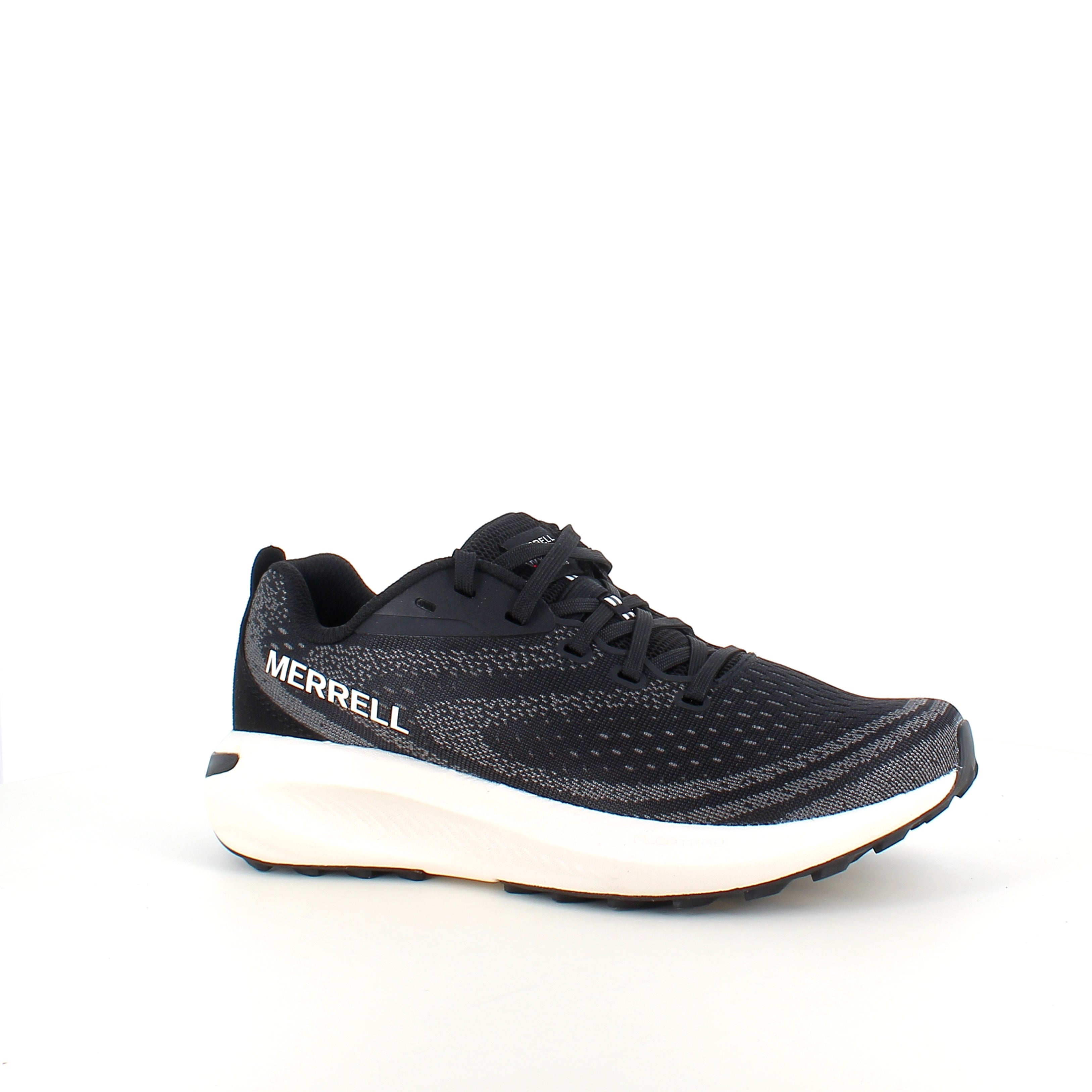 Merrell Morphlite – sort/hvid løbe- og gåsko til alsidigt underlag