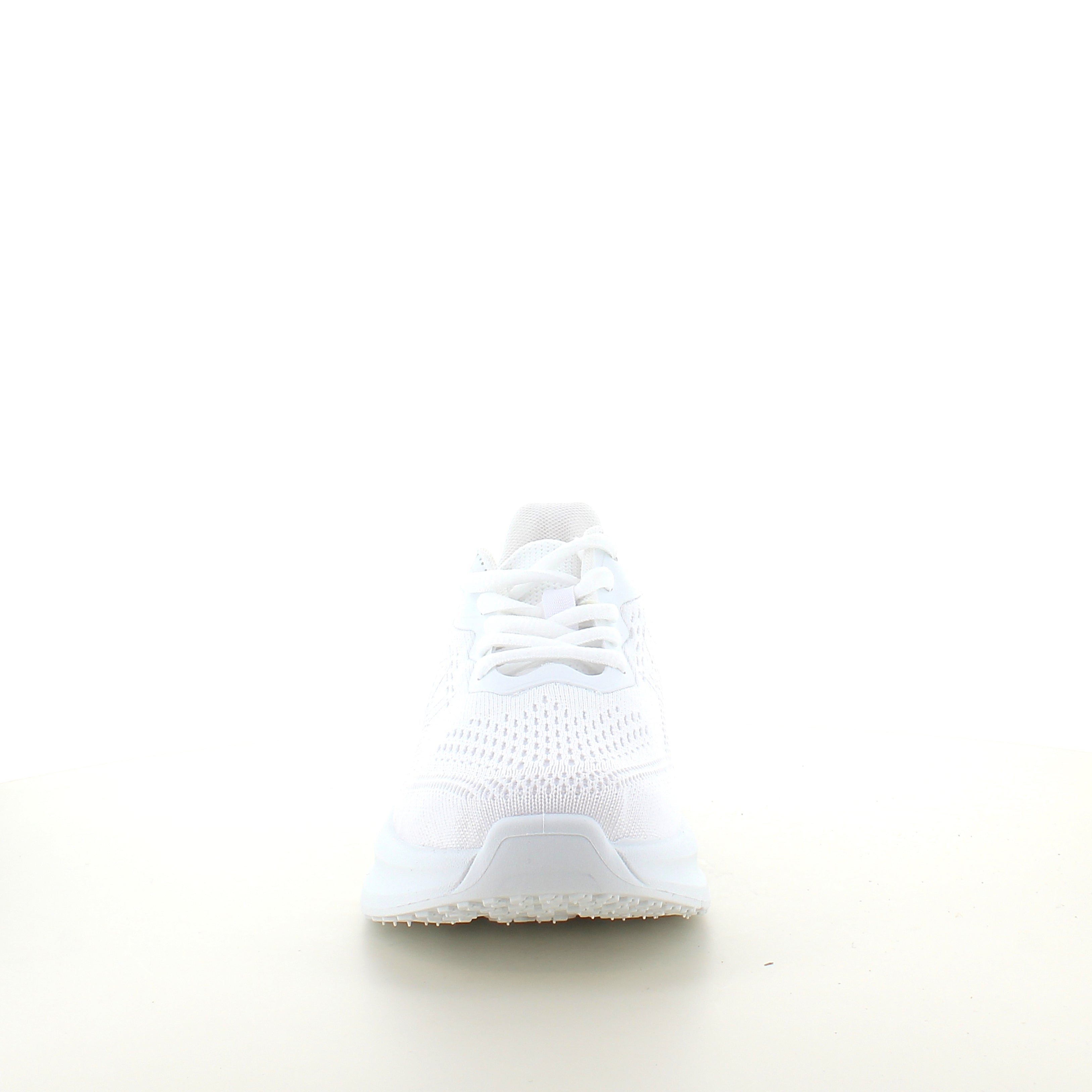 Hvid letvægts sneaker med stødabsorbering & åndbart mesh