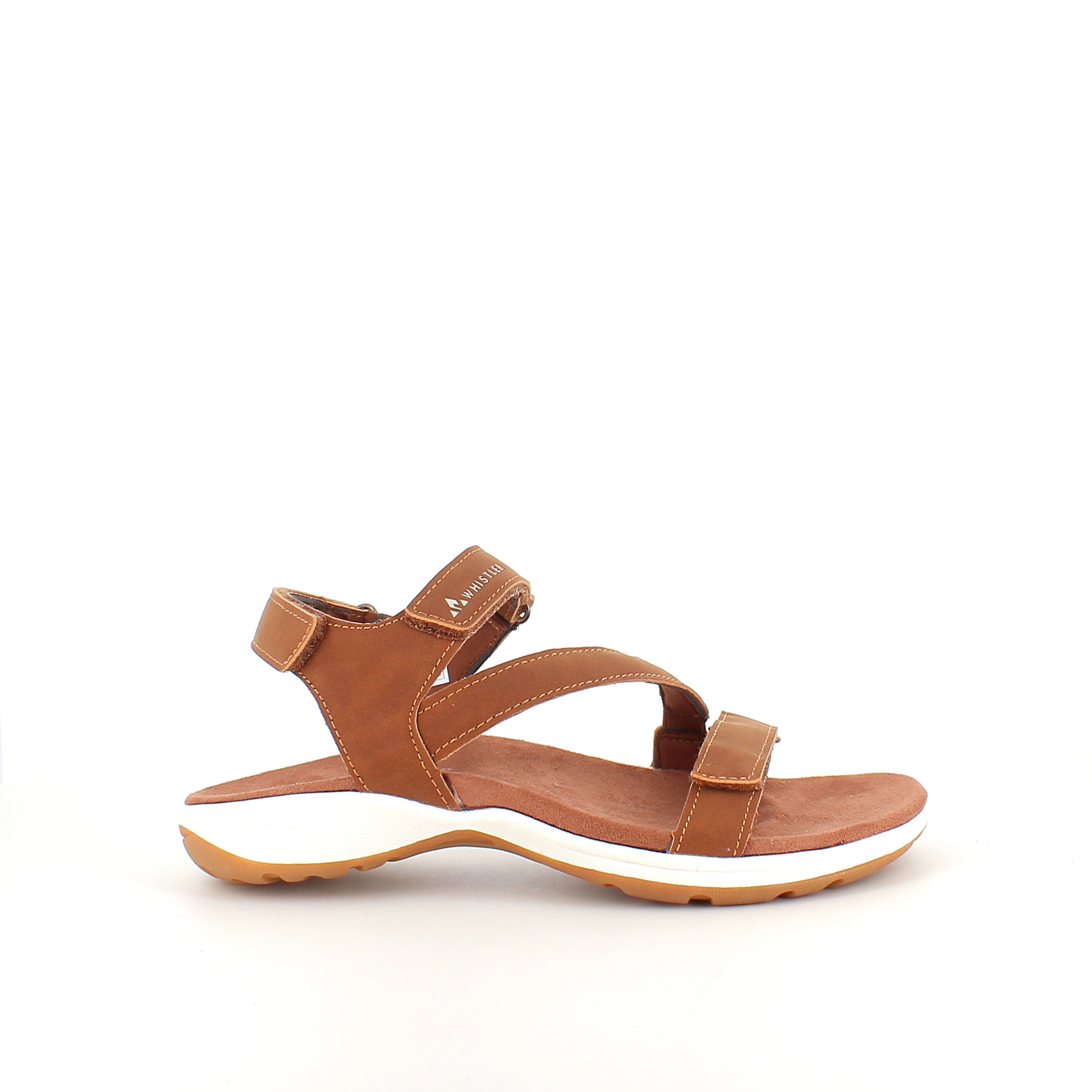 Malena W sandal – brun sandal med god svangstøtte & justerbare remme