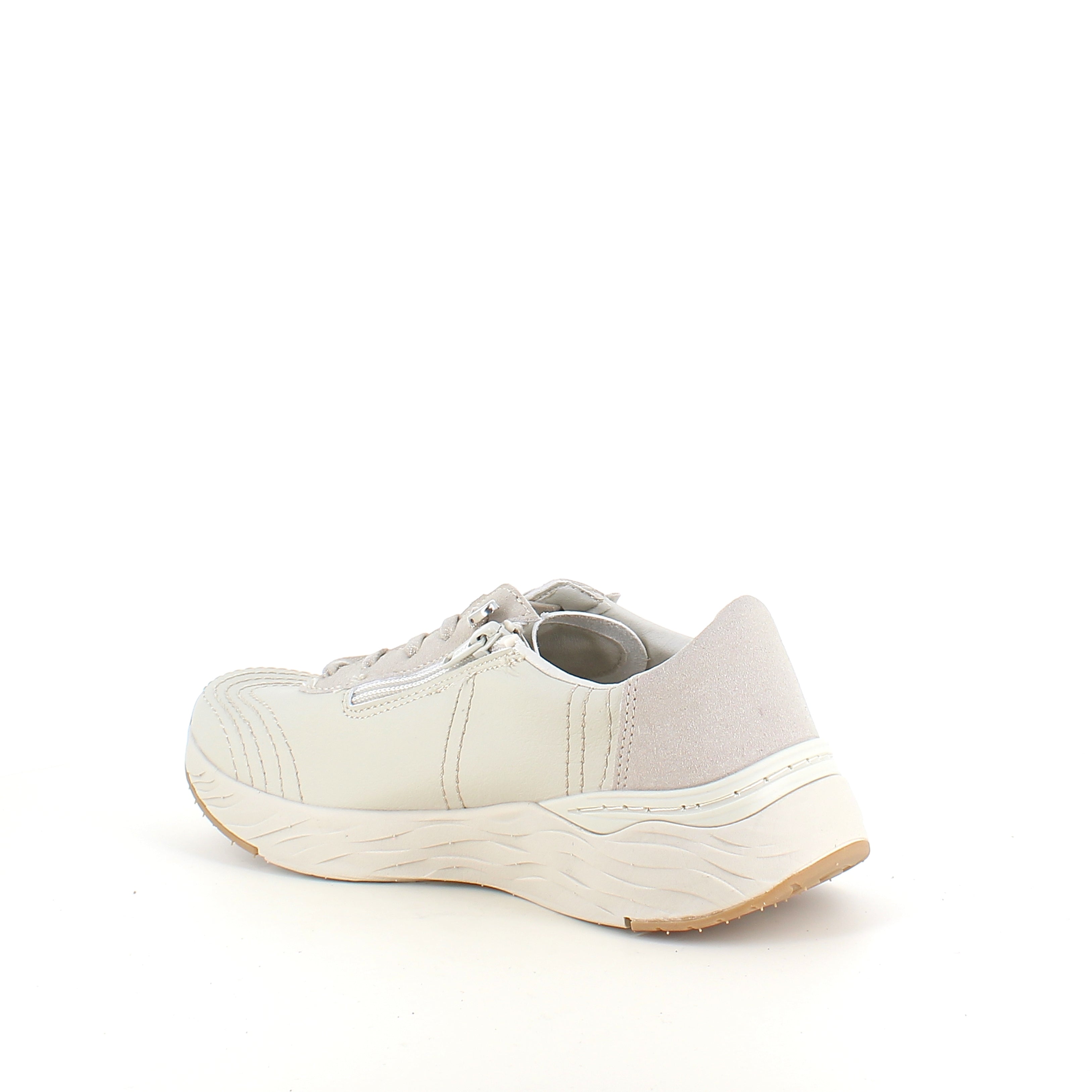 Beige Whistler sneaker med stødabsorbering og praktisk lynlås