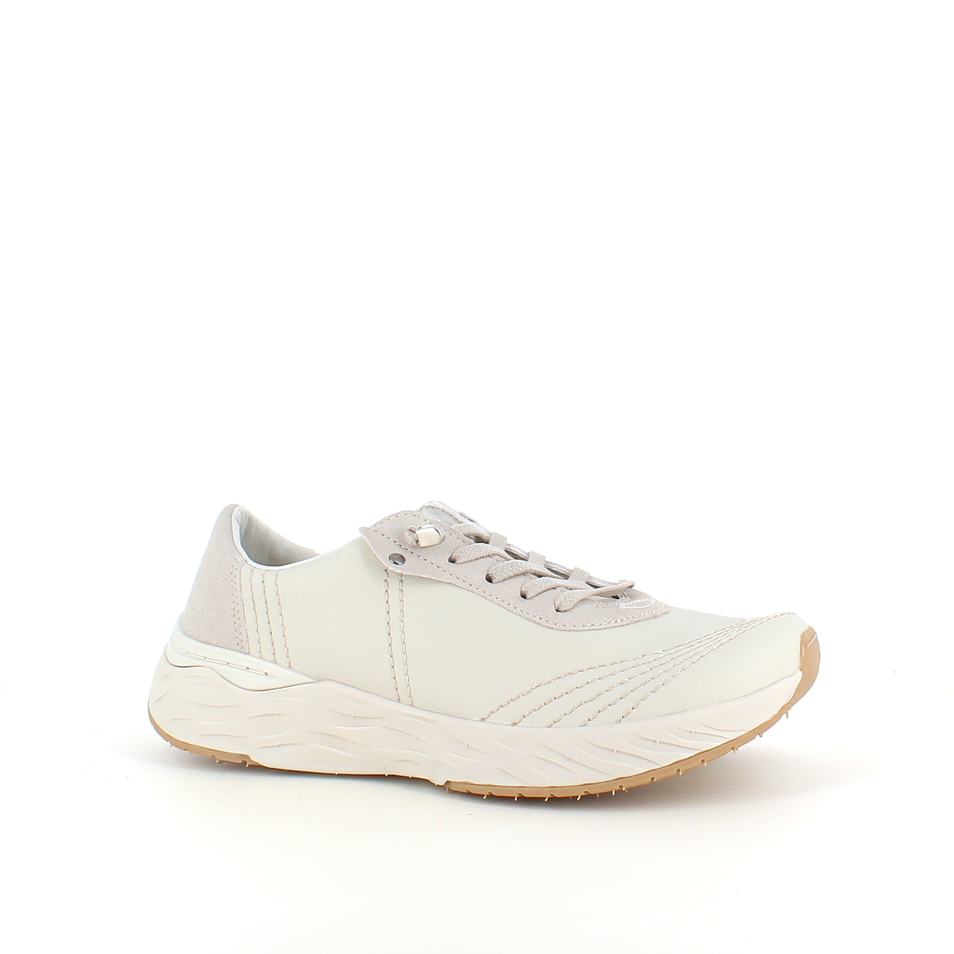 Beige Whistler sneaker med stødabsorbering og praktisk lynlås