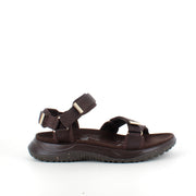 Mørkebrun Woden Solvej sandal – let komfort, svangstøtte & justerbar pasform