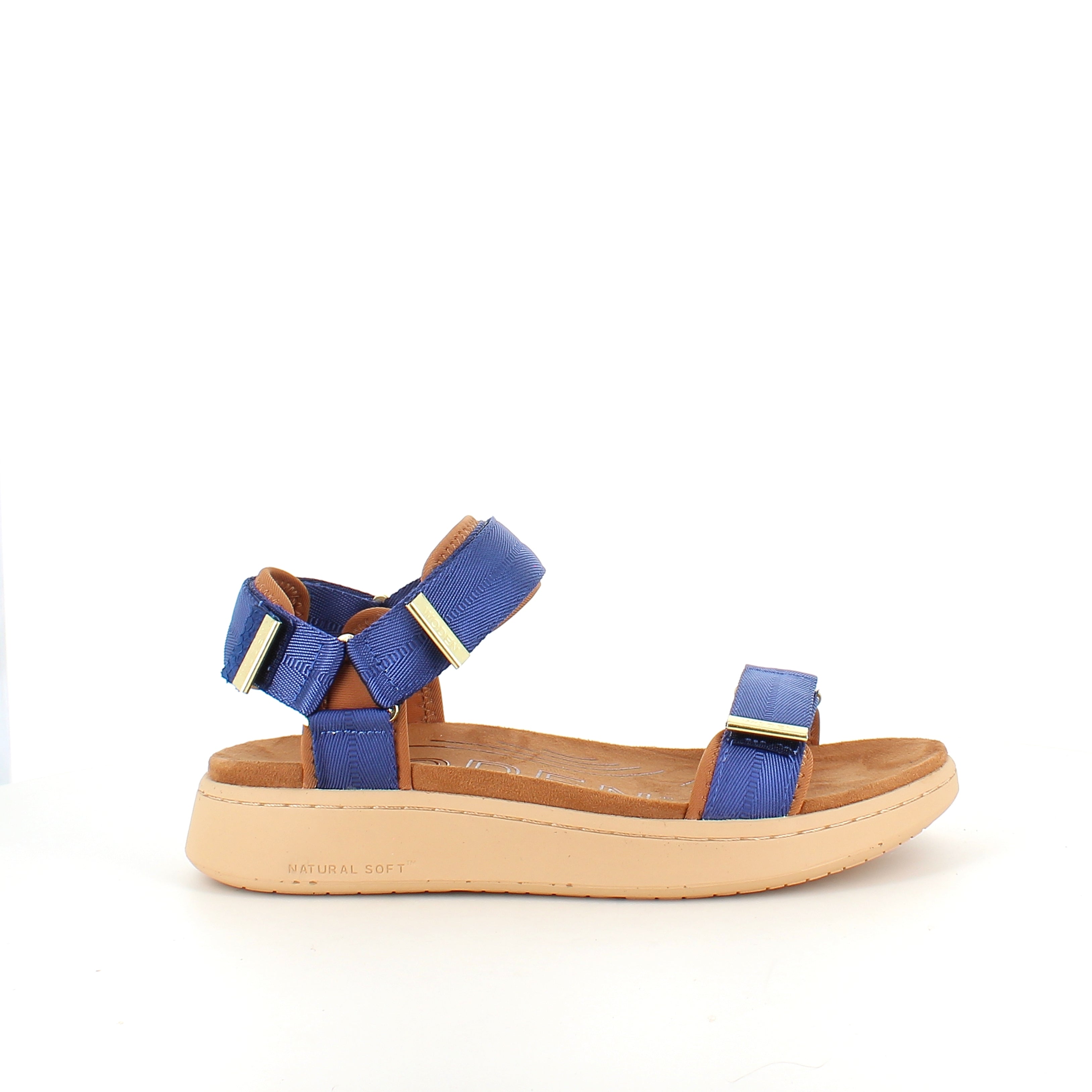 Woden Line sandal – Koboltblå