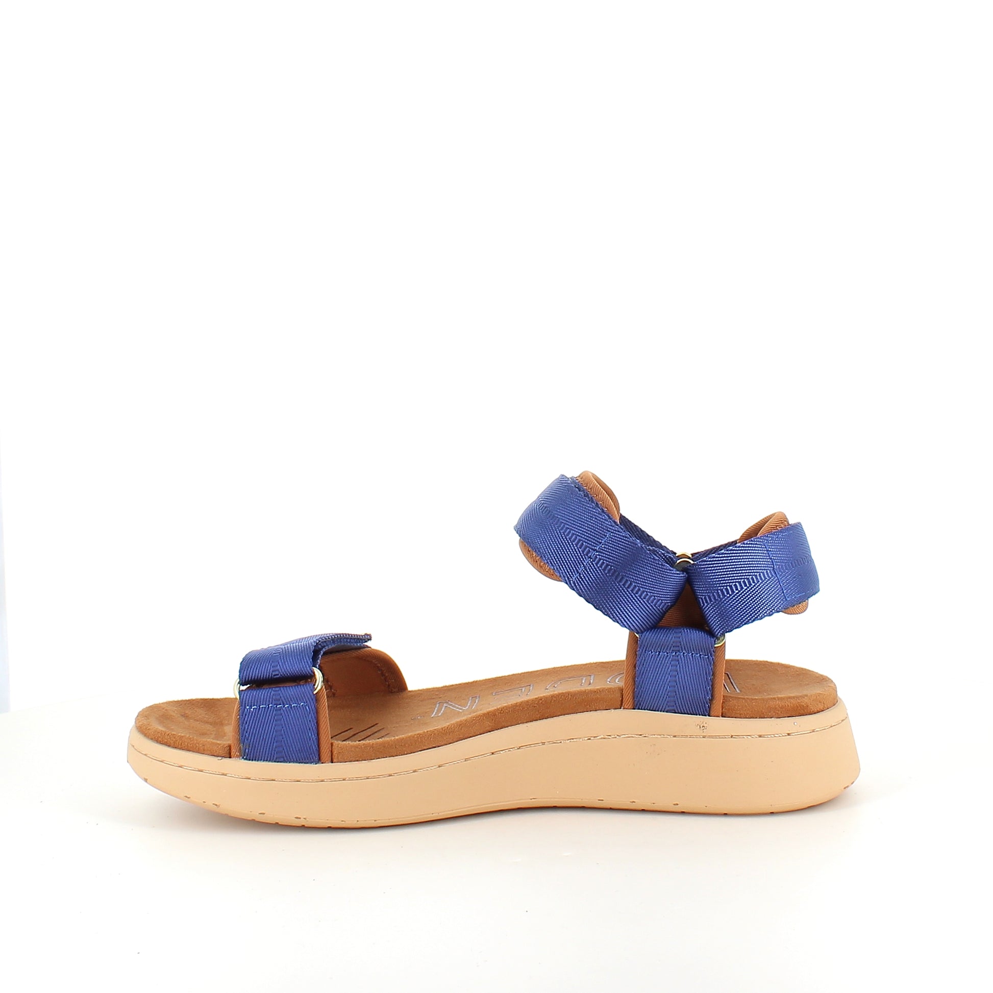Woden Line sandal – Koboltblå