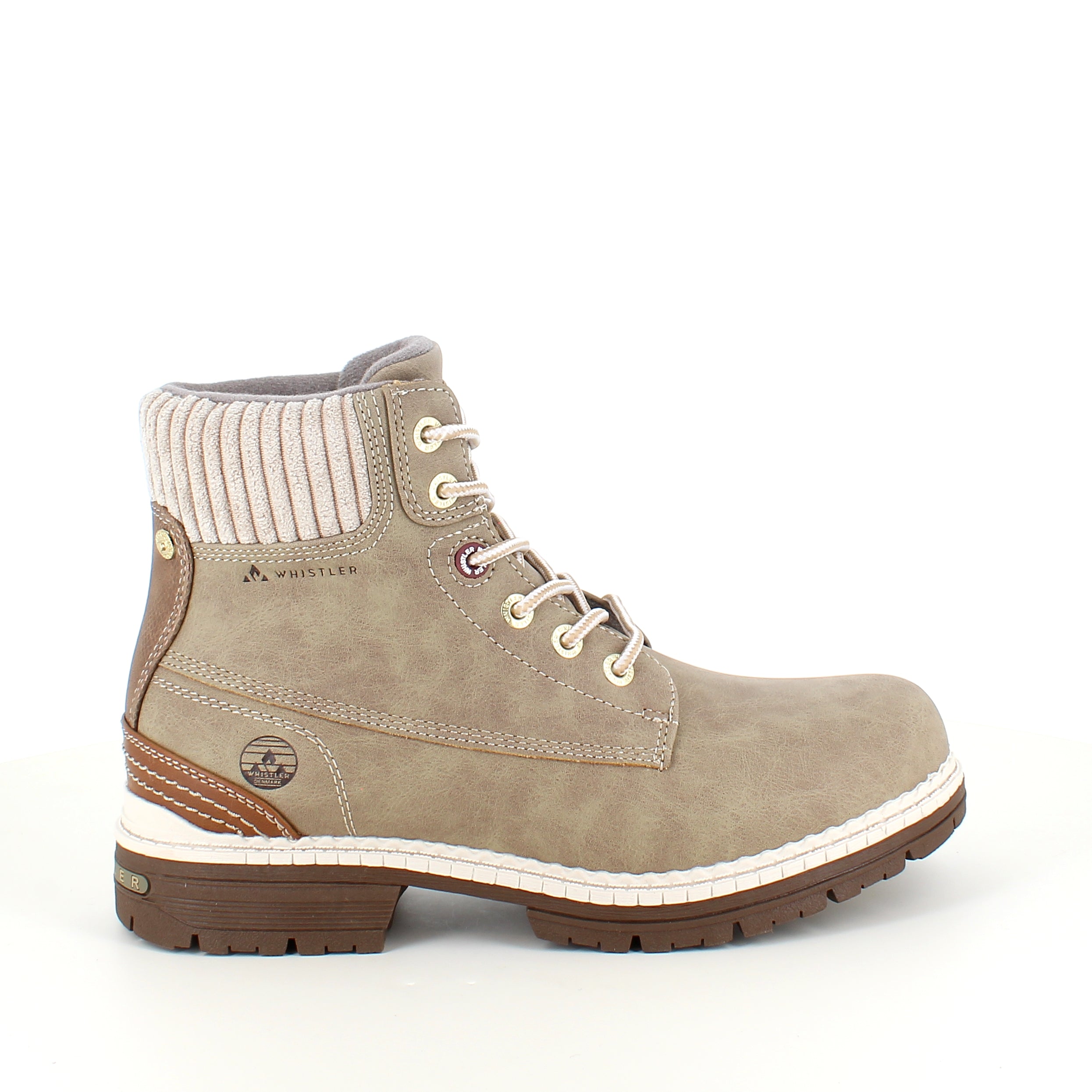 Whistler beige vinterstøvle med let foer og smarte detaljer