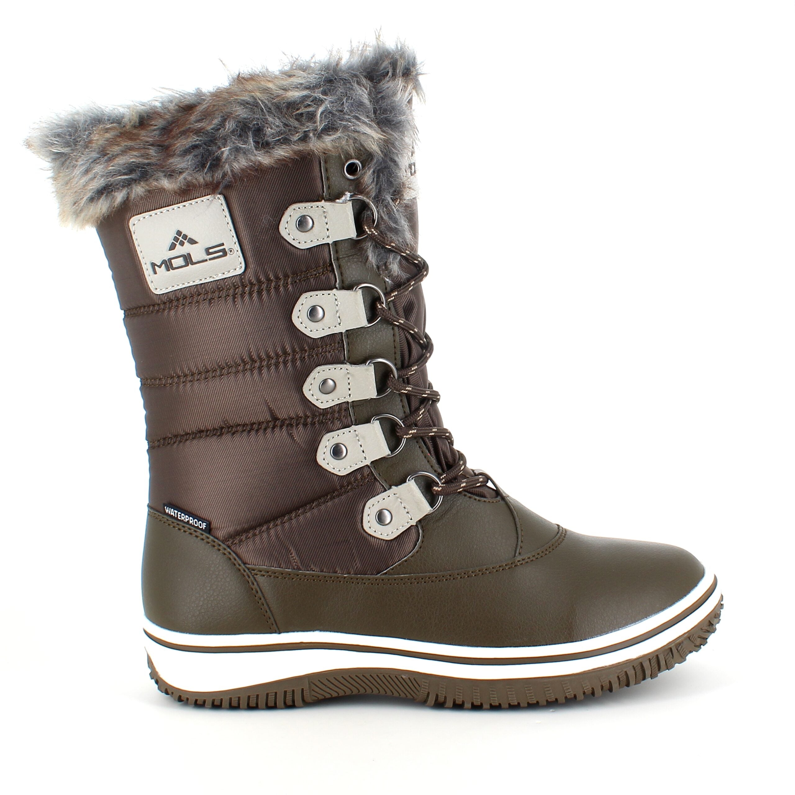 Brun vandtæt vinterstøvle fra Mols