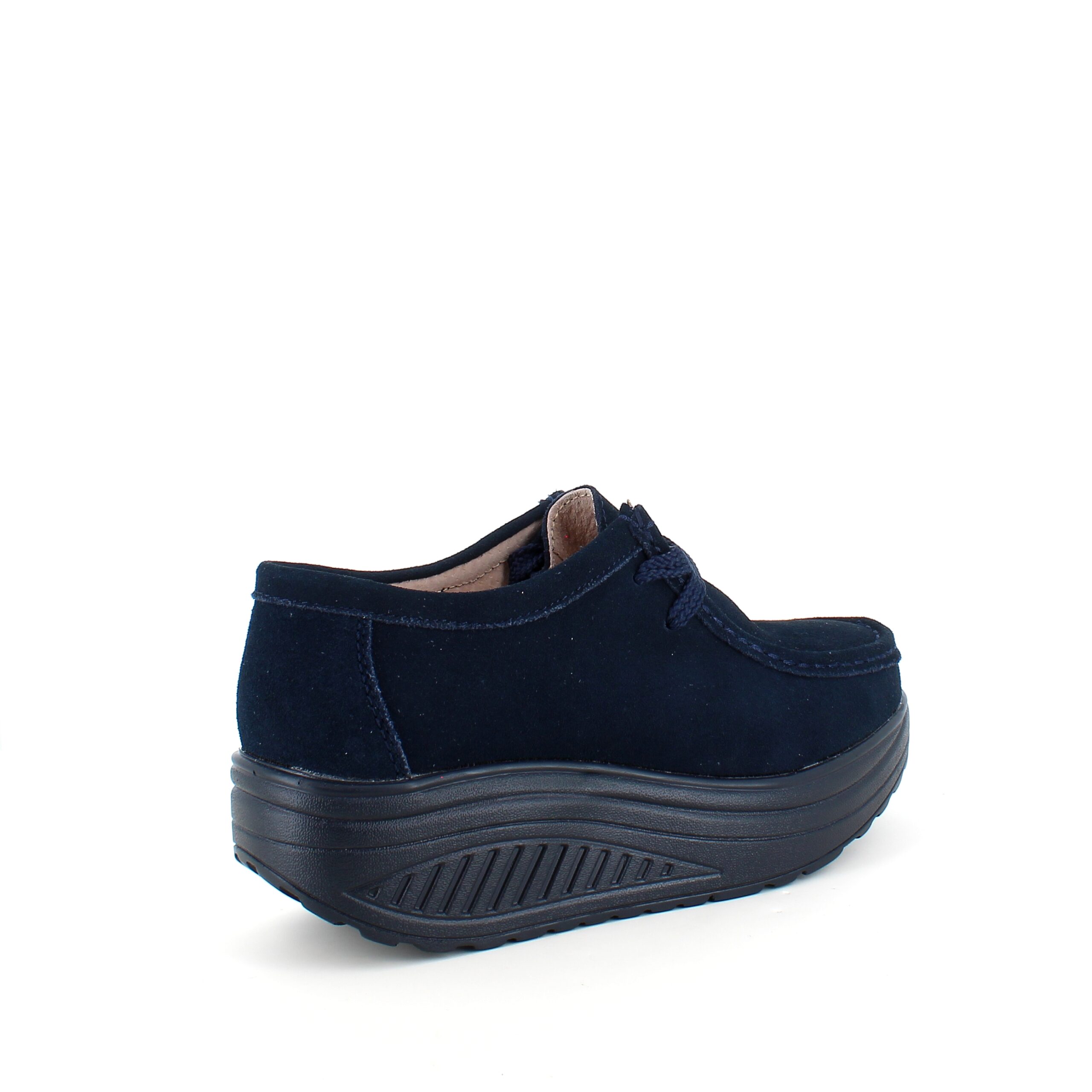 Navy ruskindssko med gængesål og svangstøtte