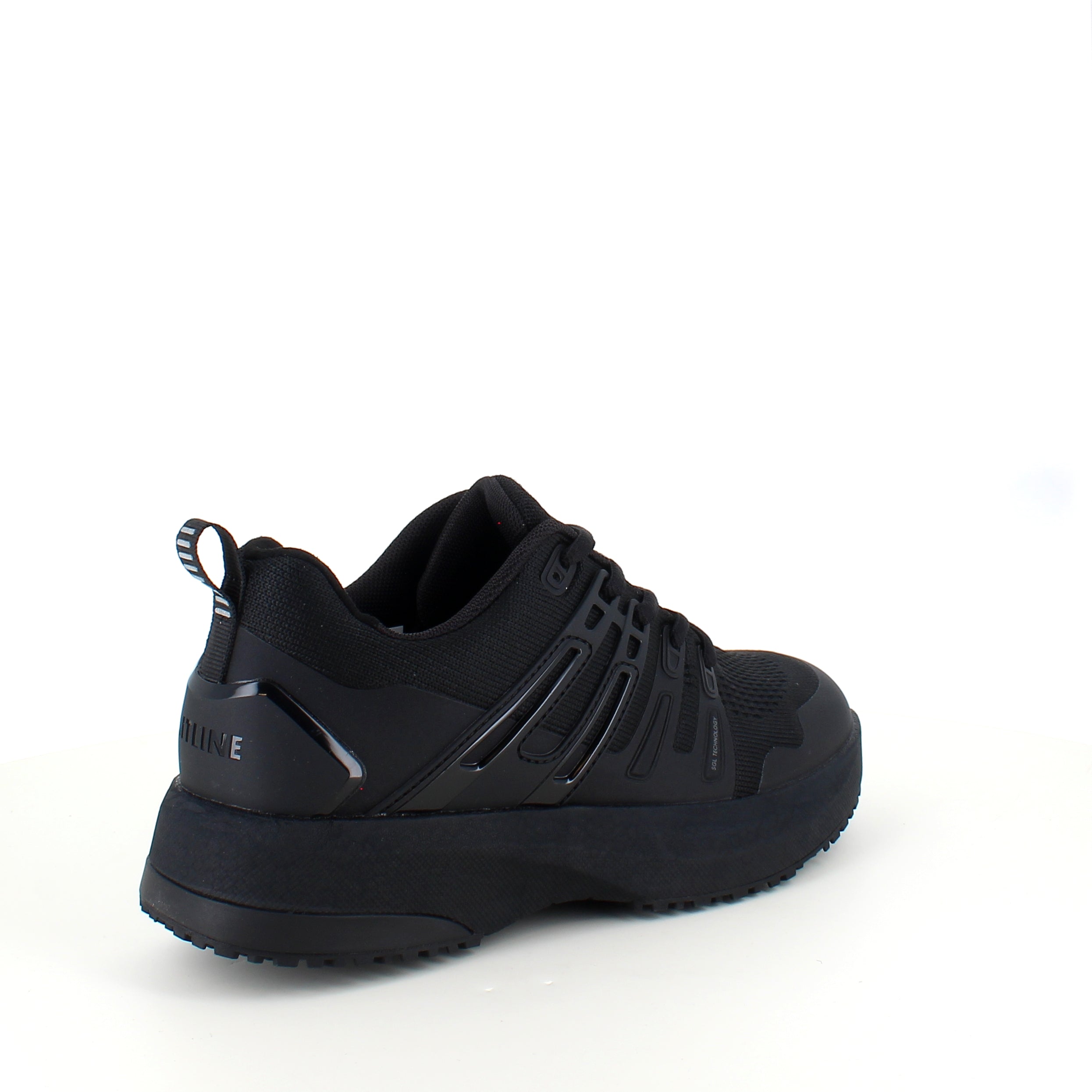 Sort letvægtssko fra Gaitline med optimal af støddæmpning og svangstøtte