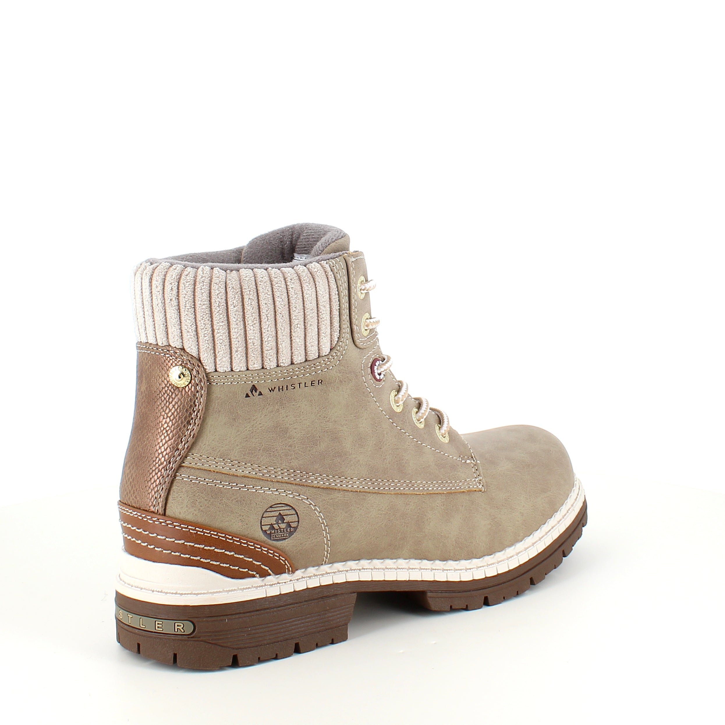 Whistler beige vinterstøvle med let foer og smarte detaljer
