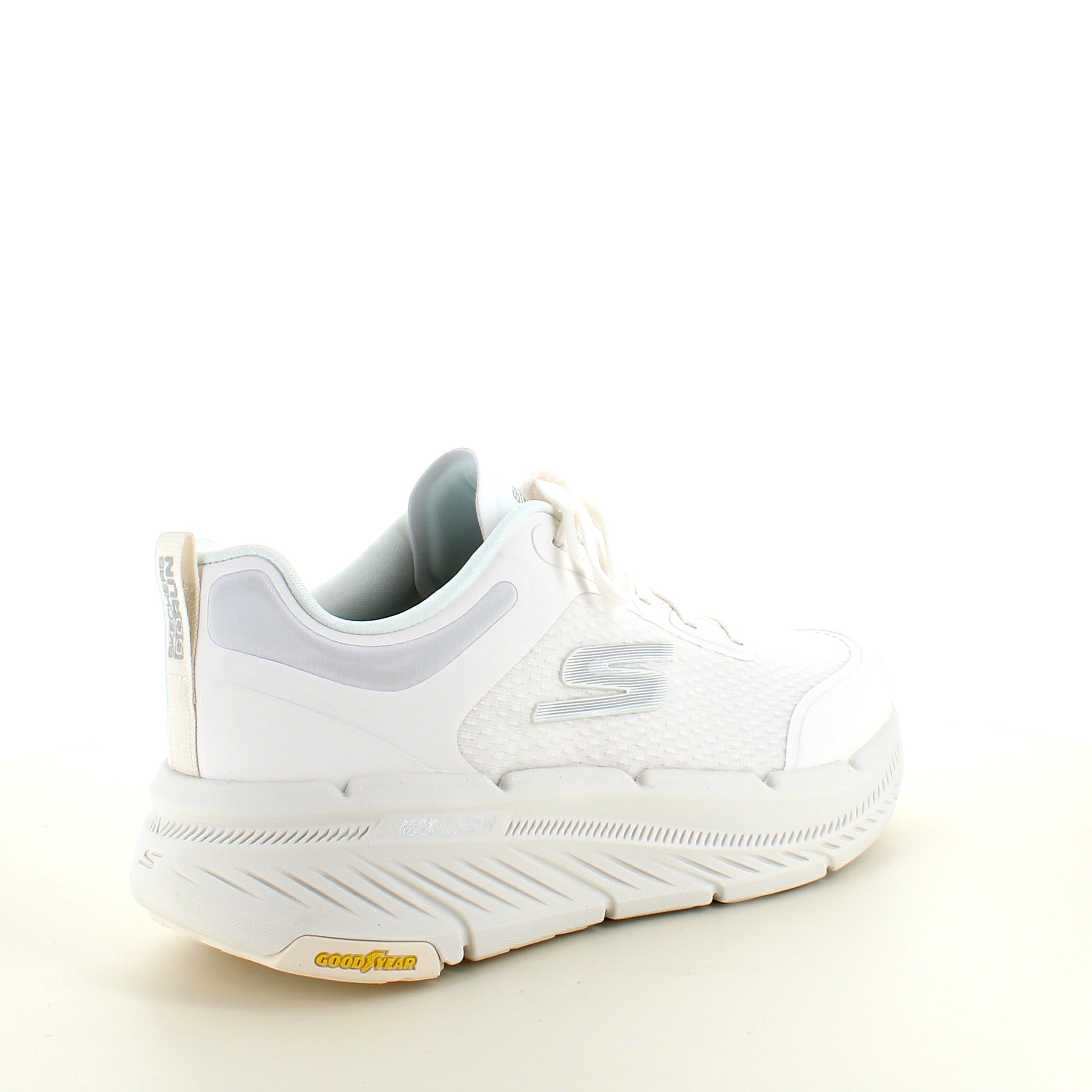 Åndbar hvid MaxCushioning sko fra Skechers