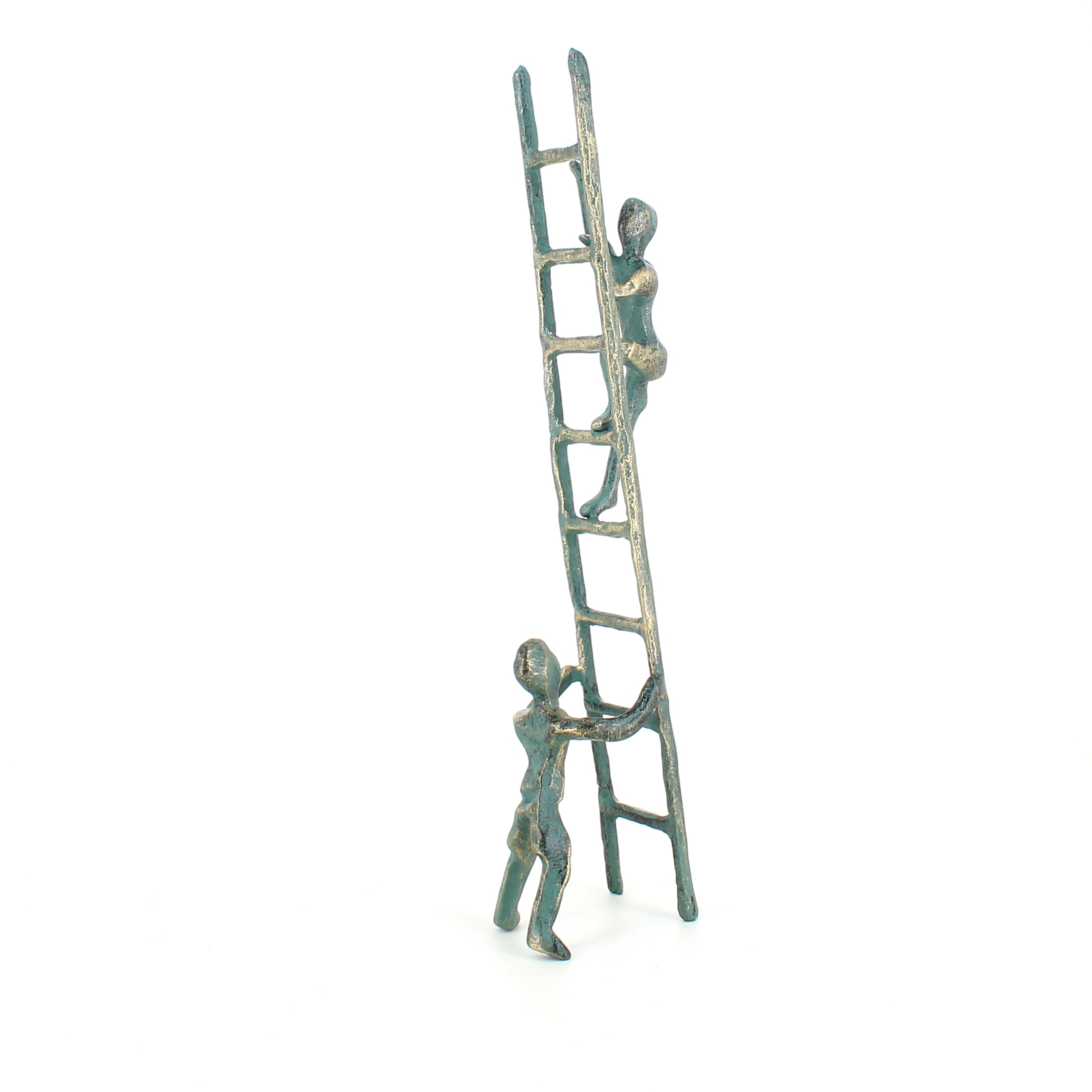 Sammen kan vi nå alt, jernfigur 25cm Bronzefarvet